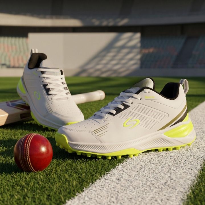 Lightweight Cricket Shoes | Synthetic leather | Rubber Spikes Traction Grip_ Cricket Shoes For Men-image-15