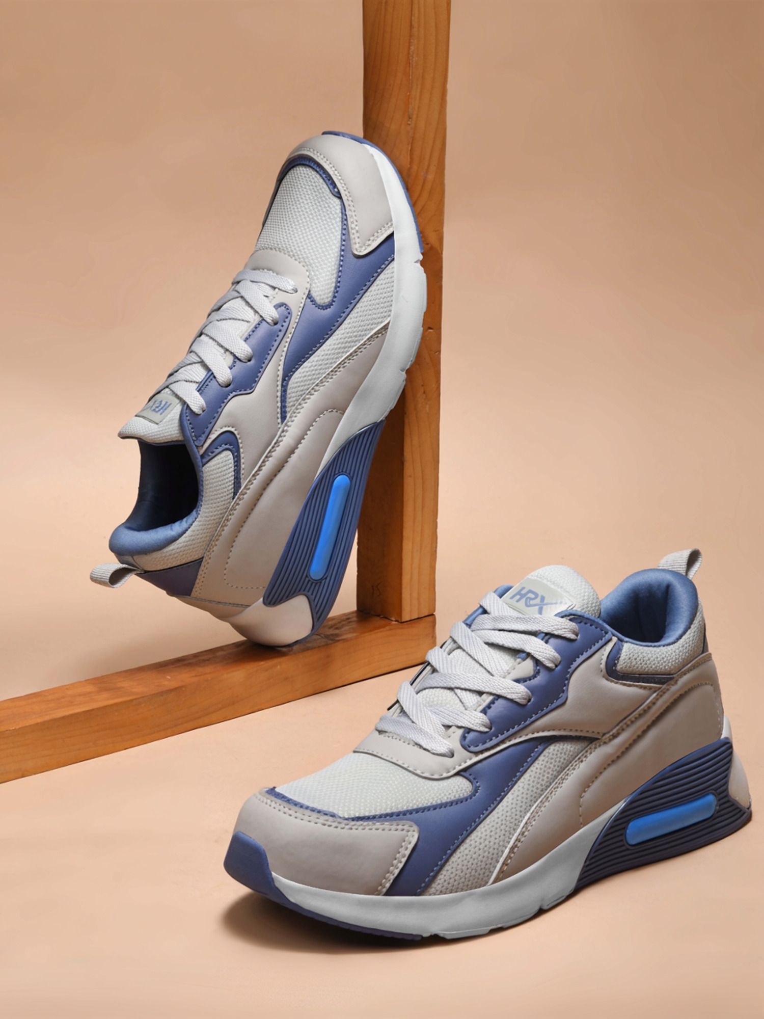 1003_LGrey/Navy Lightweight, Comfortable, Walking, Riding Training & Gym Shoes For Men-image-0