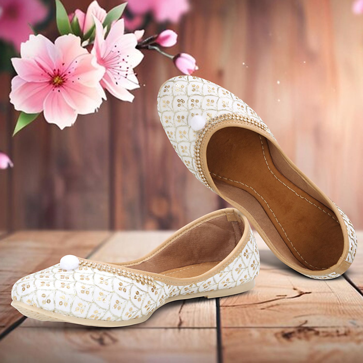 tryfeet Embroided Fancy wedding Juti Jutis For Women-picture-37