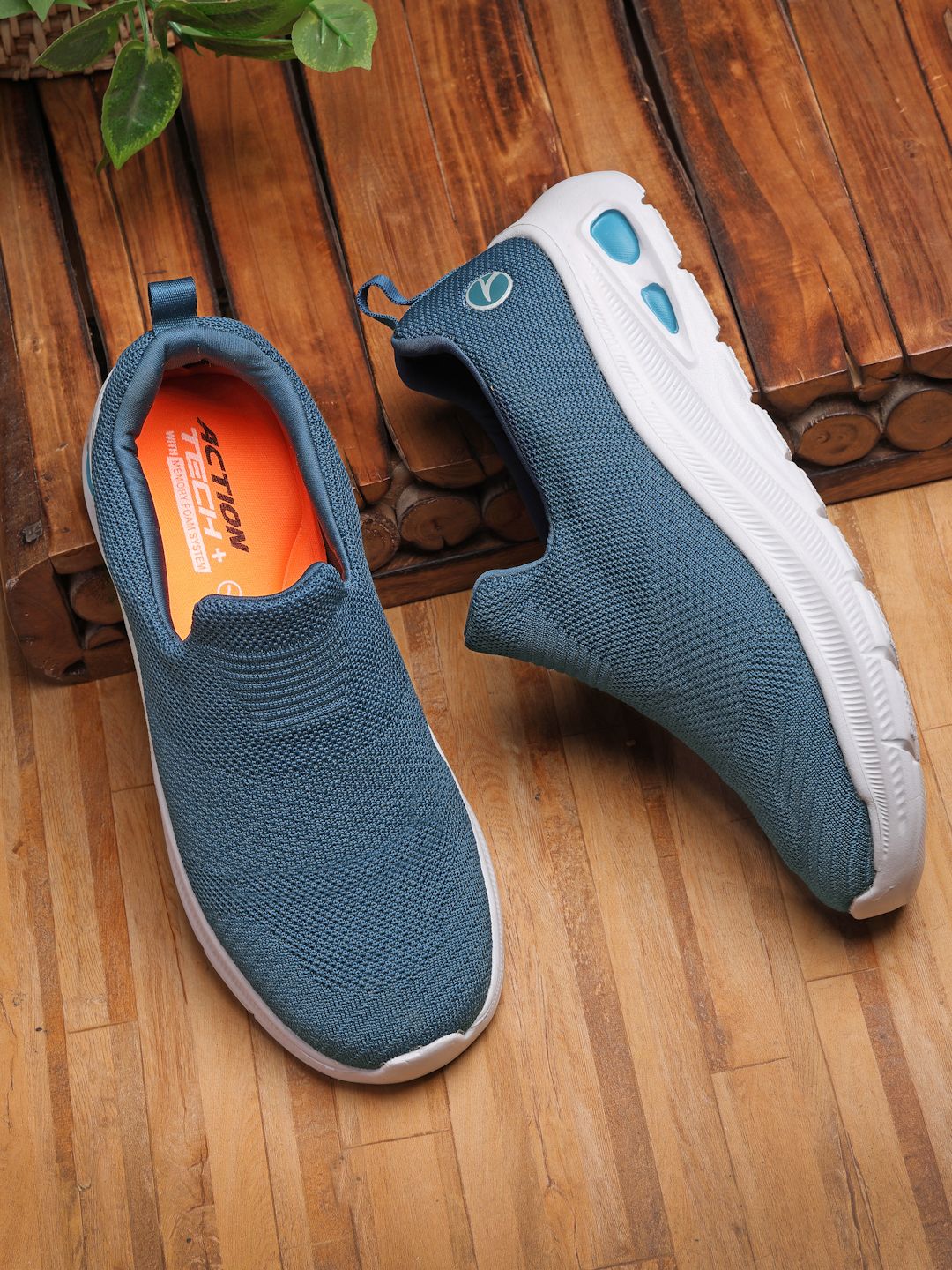 action Athleo WALKER-157 Breathable Flexible Lightweight Comfortable Sports Slip-On Running Shoes For Men-picture-48