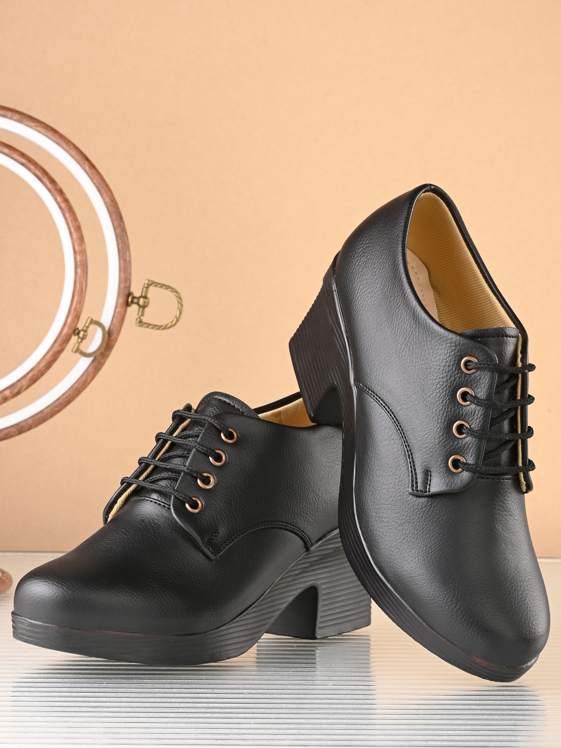 Corporate Comfortable Office Lightweight | Partywear Classic Workwear Derby For Women