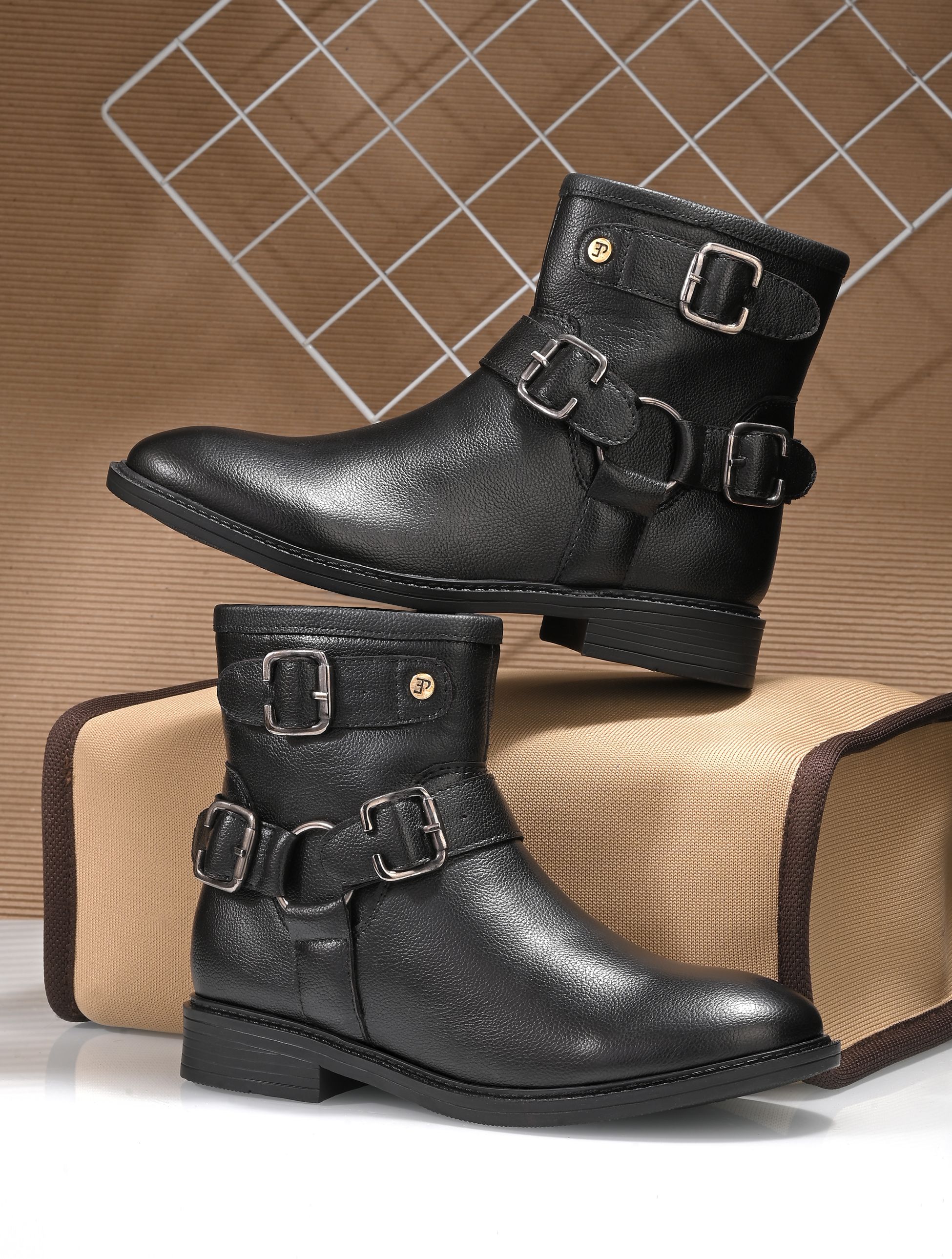 El Paso Women Black Faux Leather Casual Chelsea Boots Boots For Women-picture-28