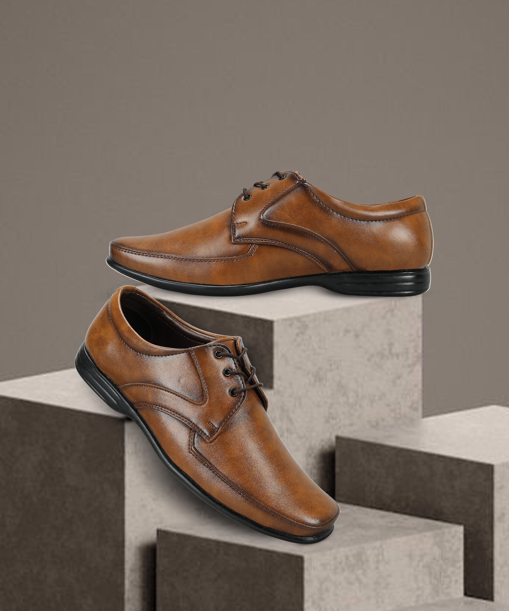 paragon Men's Lace Up Formal Shoes | Durable, Sturdy Outdoor Wear Derby For Men-picture-11