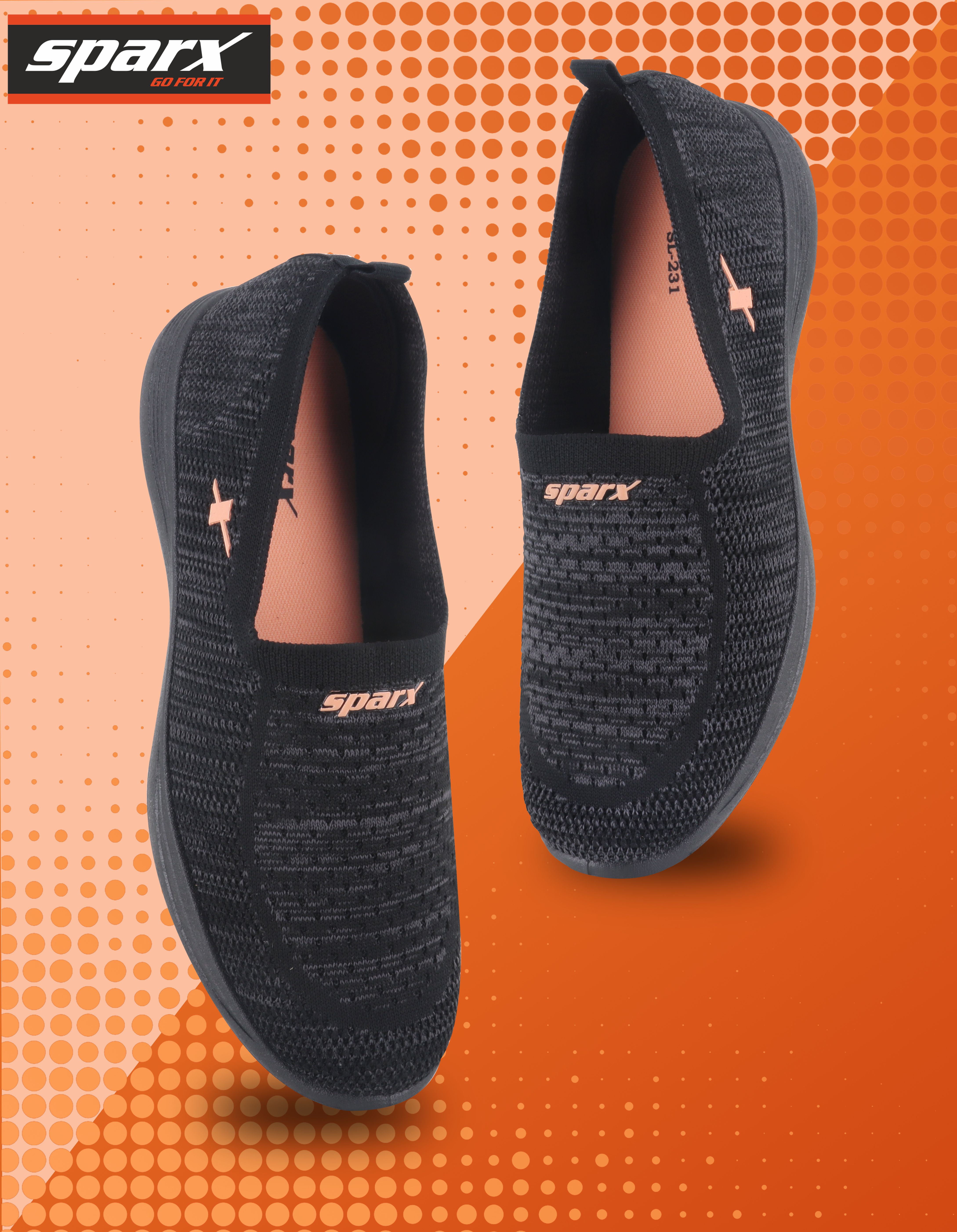 sparx SL 231 | Stylish, Comfortable | Slip On Sneakers For Women-picture-3