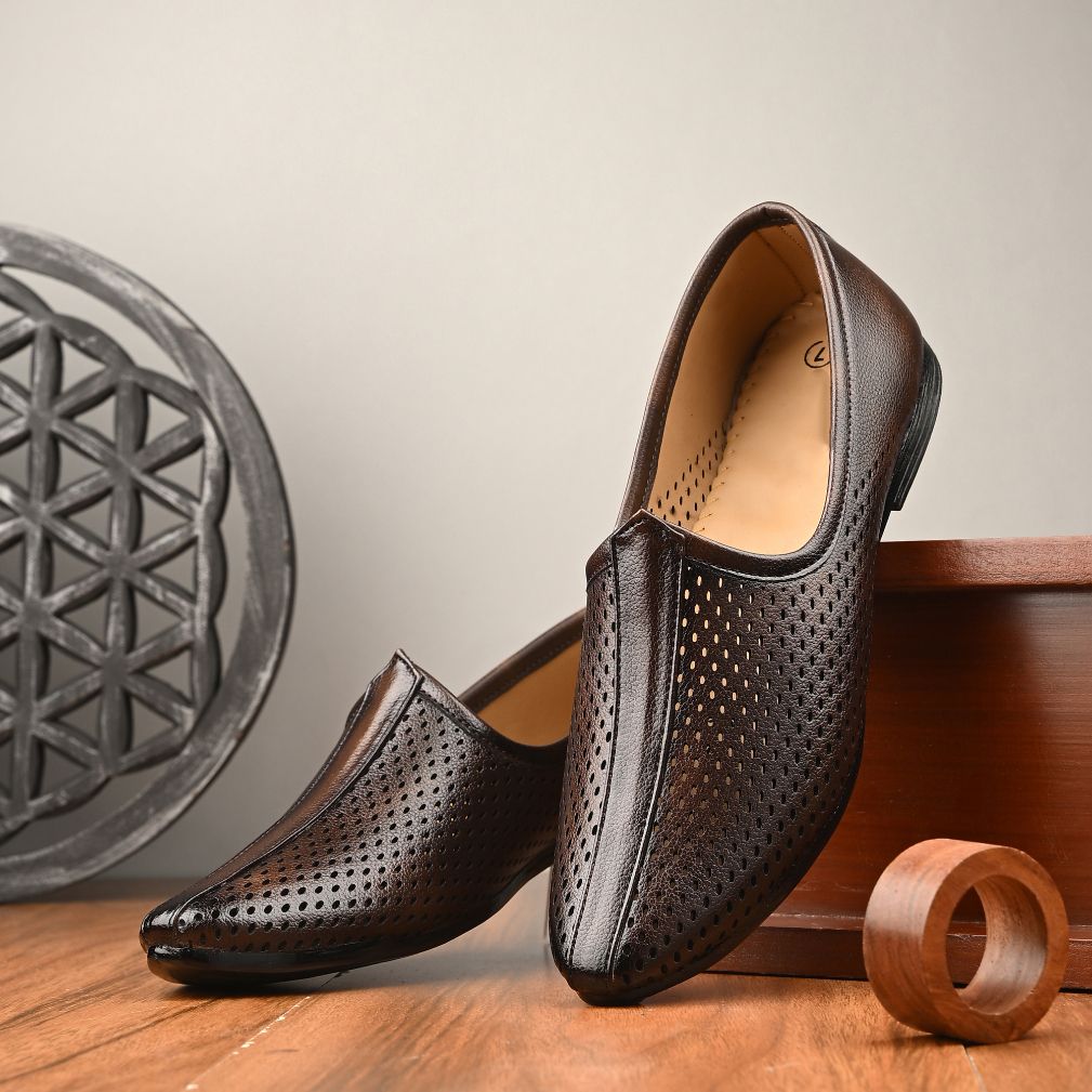 provogue Ethnic Premium |Jalsa|Nagra | Sandals|Summer|Trendy Slip-On| Party Wear For Men-picture-33