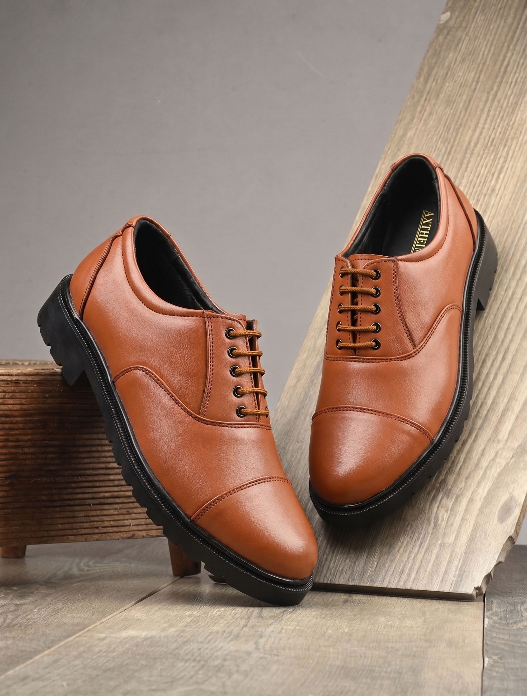 Men Police Style Lace-Up Formal Duty Shoes for Uniform Wear Oxford For Men-image-3