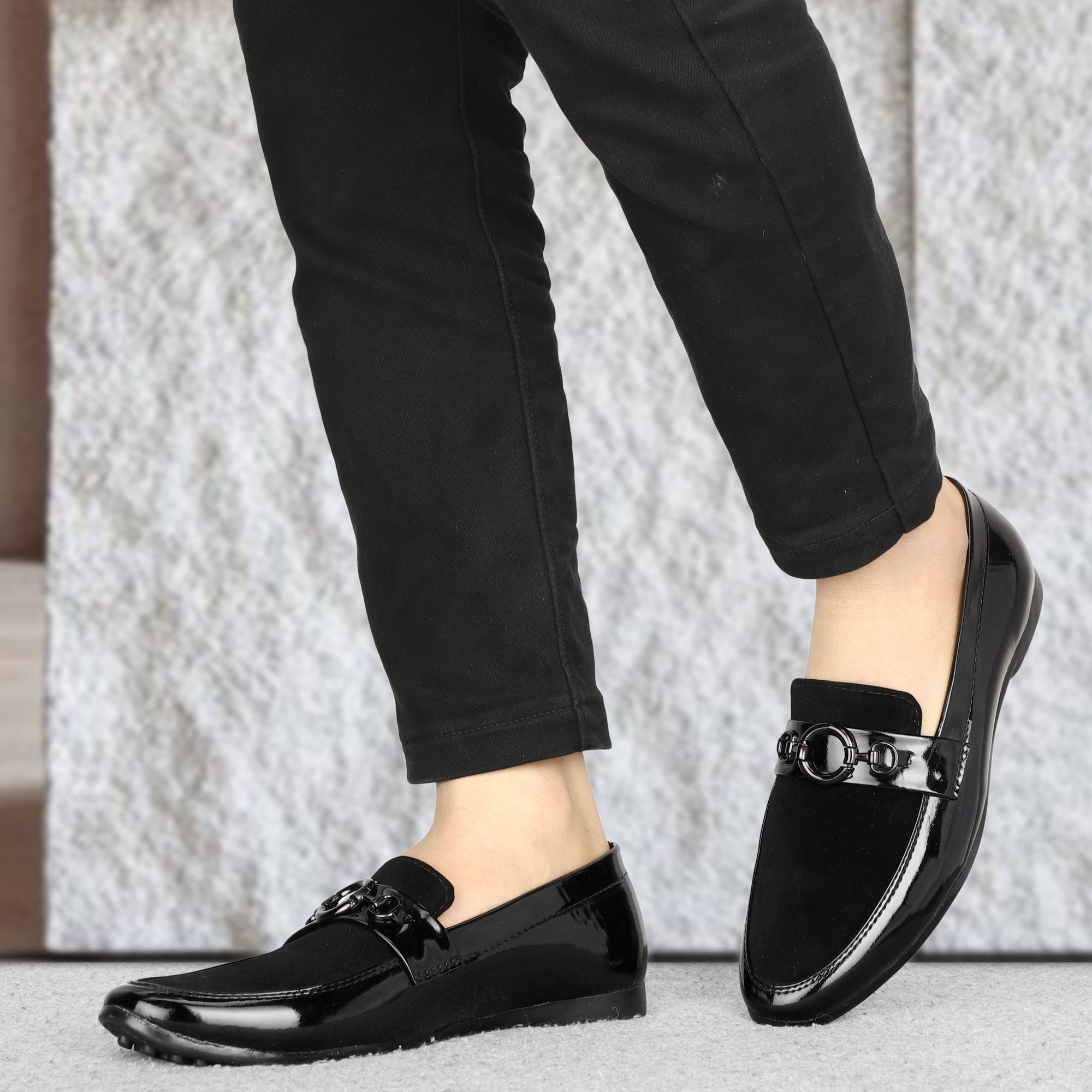 awakya New Trendy Black Casual Loafers Shoes for man Loafers For Men-picture-10