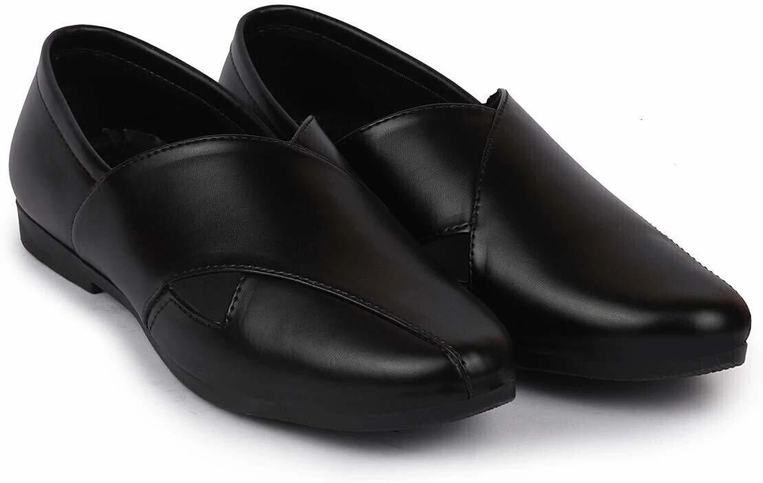 Criss Cross Slip On Wedding Party Juttis and Mojaris For Men-image-19