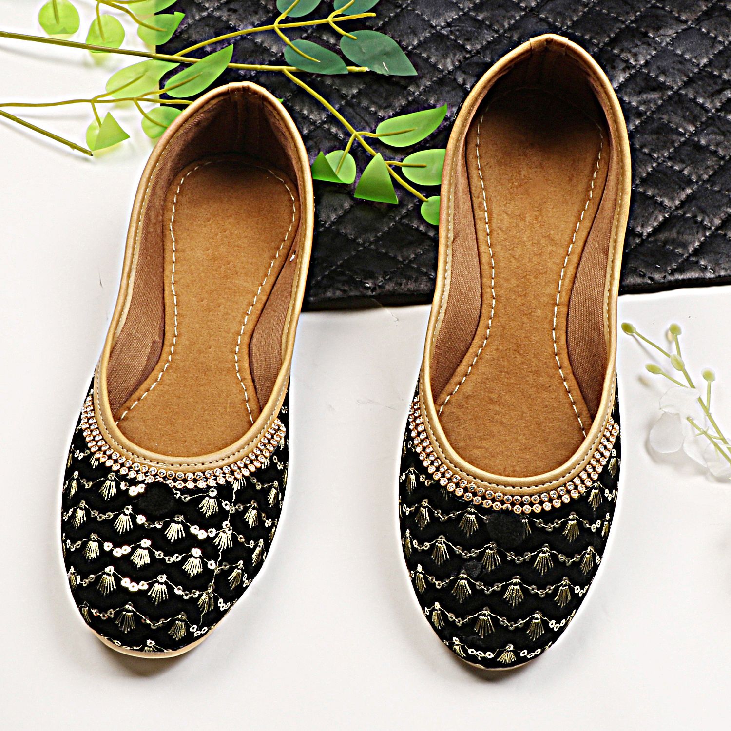 tryfeet Embroided Fancy wedding Juti Jutis For Women-picture-38