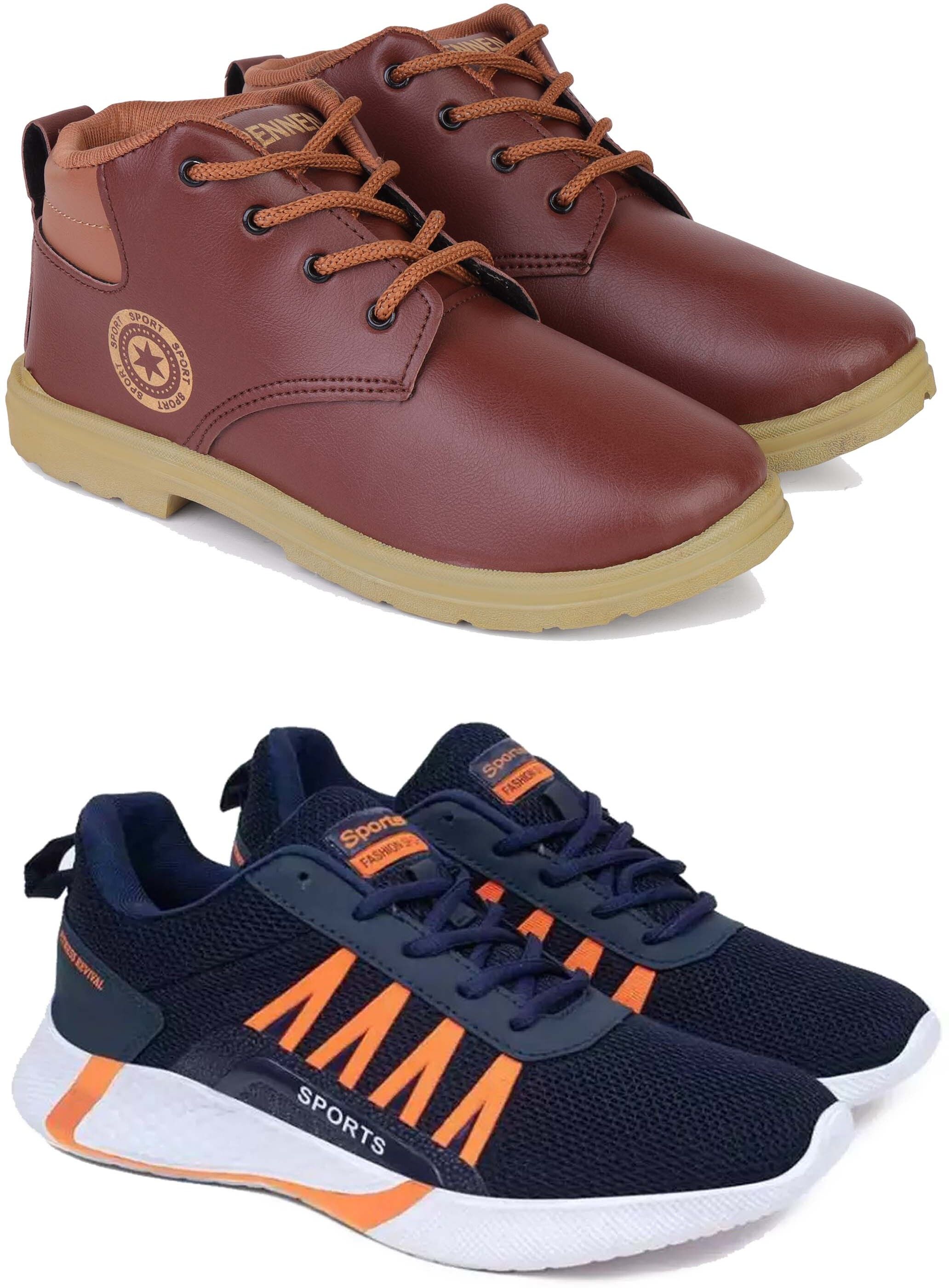 pennen Men’s Stylish Shoes | Lace-Up Casual Shoes for Men | Durable Sole | Daily Wear. Boots For Men-picture-2