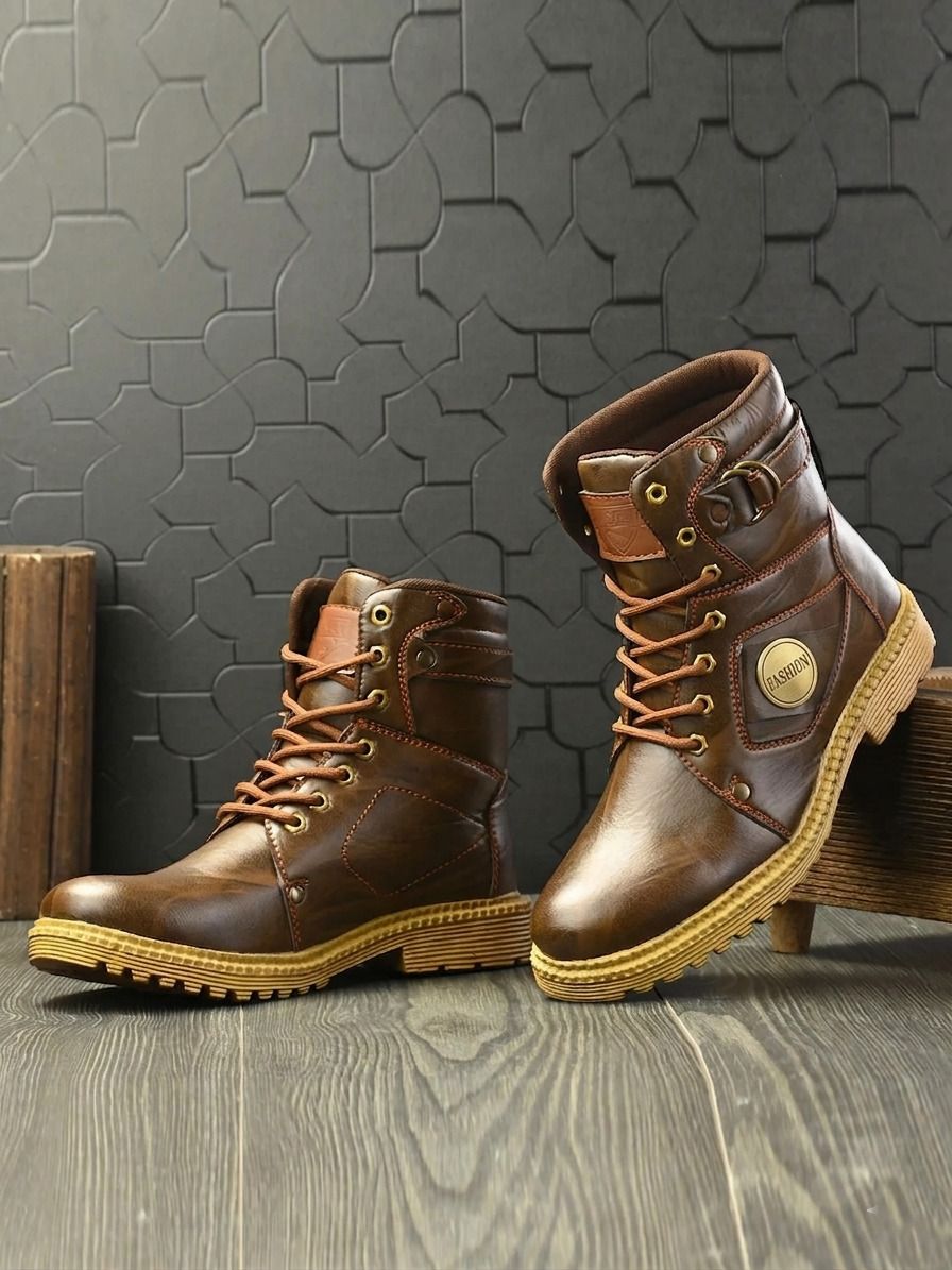 shoe daddy Outdoor,Riding,Casual Boots For Men-picture-30