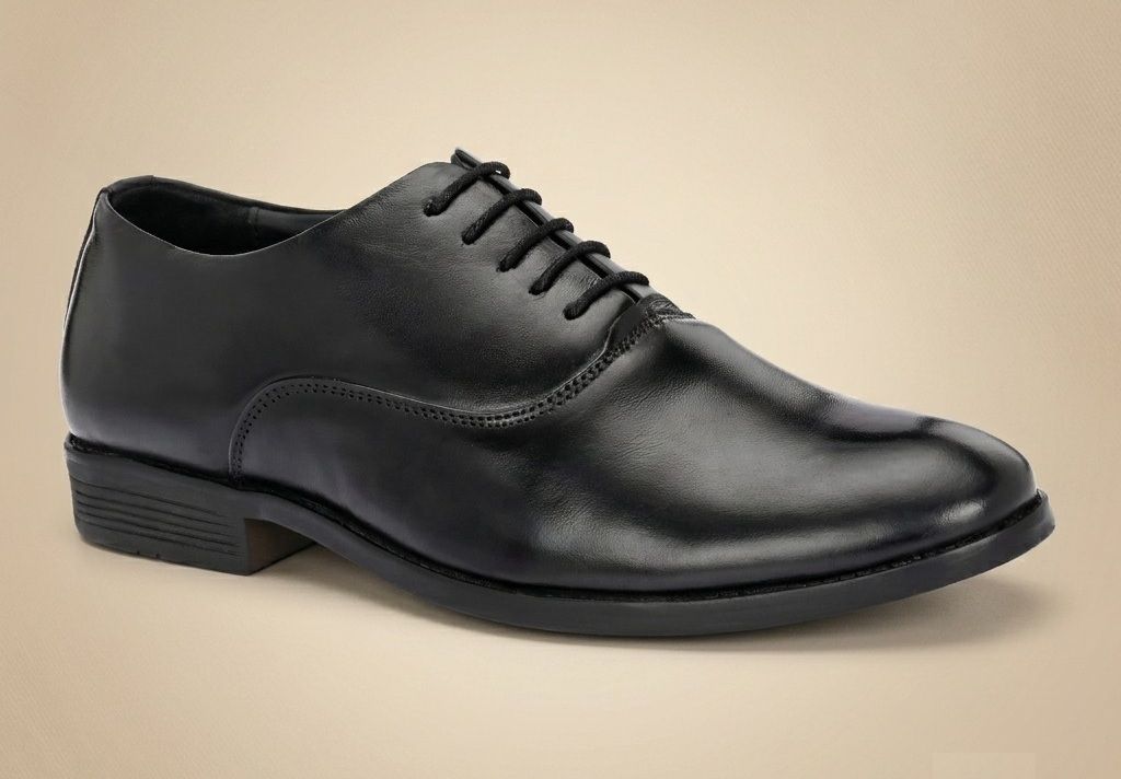 coolway Men's Pure Leather Formal Shoes Lace Up For Men-picture-32