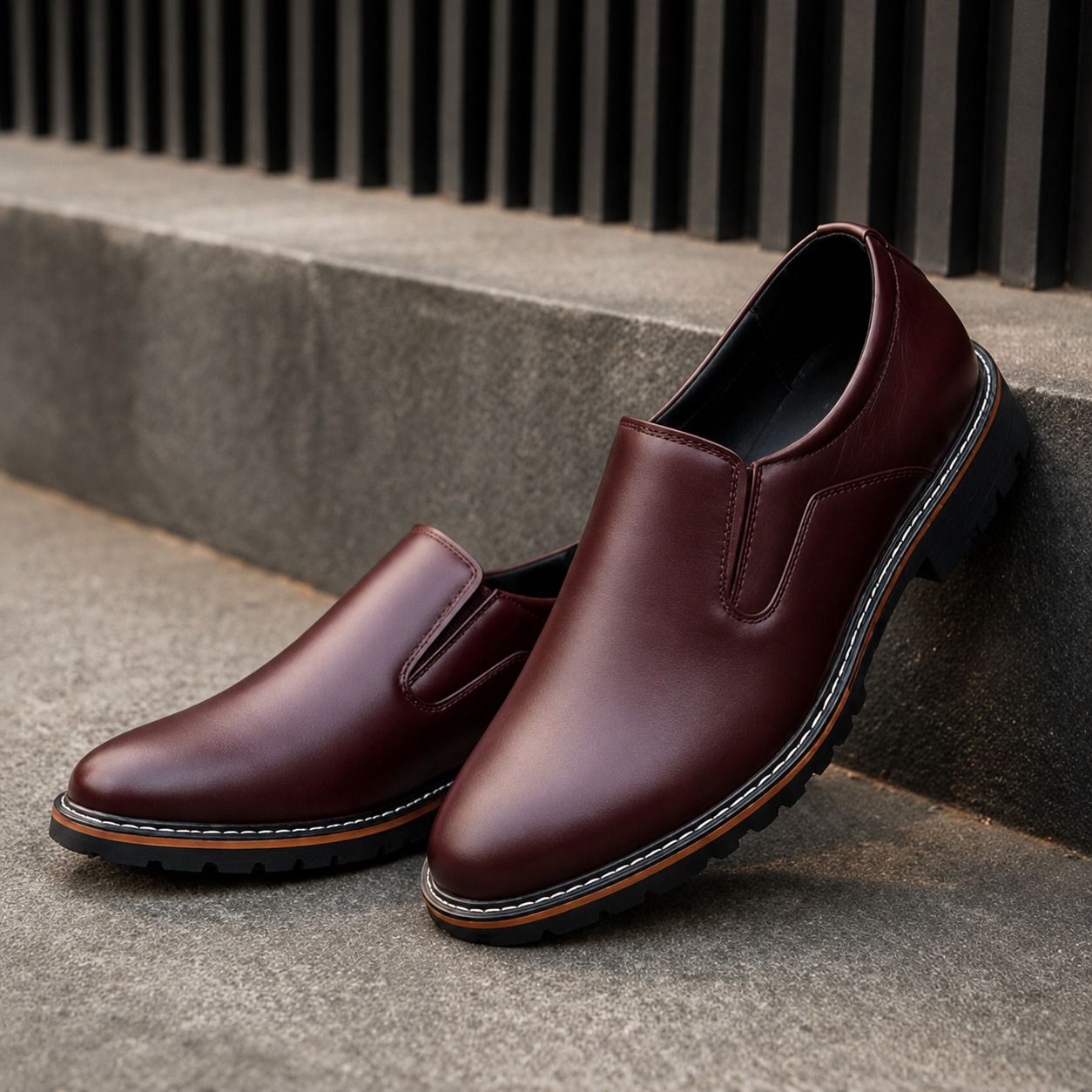 Formal Slip-On Shoes For Men | Office Wear | Wedding | Lightweight Loafers For Men-image-1