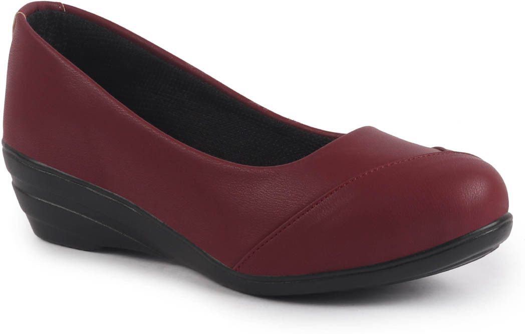 fausto Wedge Heel Slip-On Ballerina Shoes|Elegant Work Flats|Formal Shoes Slip On For Women-picture-26