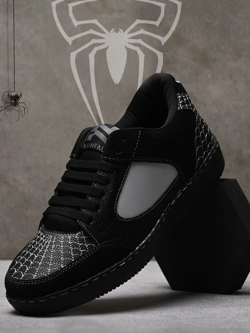 Nawfals comic inspired black spidy limited edition sneakers for men Sneakers For Men-image-31