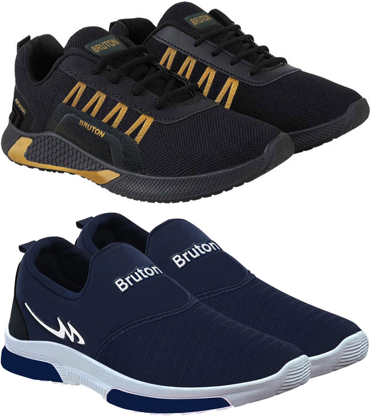 2 Combo Sneaker Shoes Training & Gym Shoes For Men-image-36