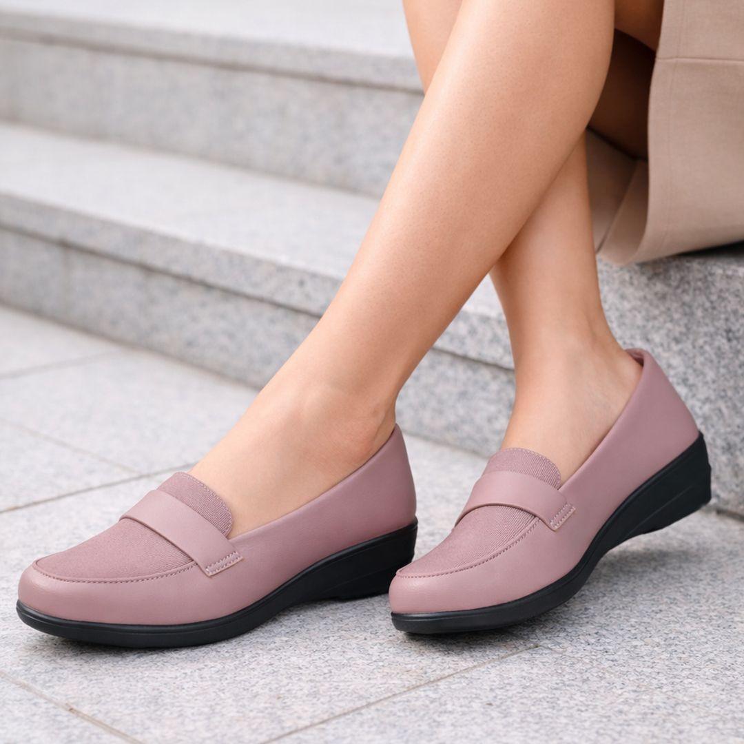 fausto Classic Formal Platform Heel Slip On Shoes|Pull On Shoe|Office, Meetings, Events Slip On For Women-picture-31