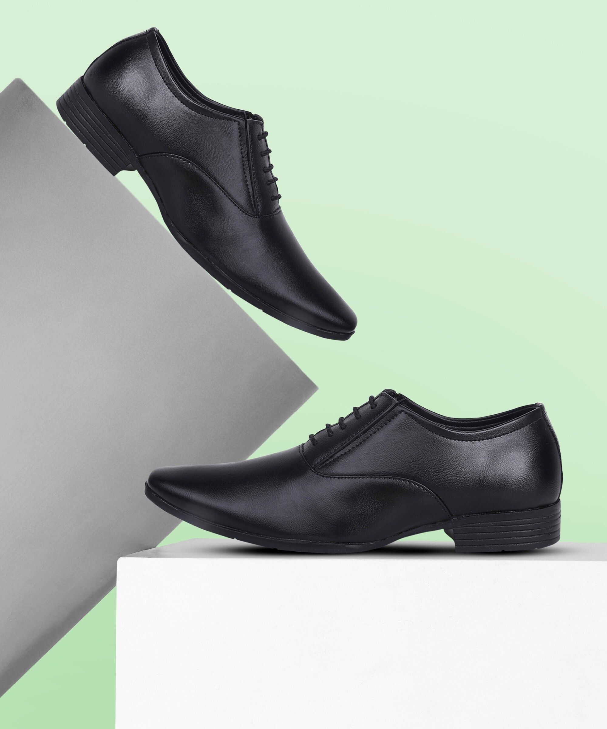 paragon Black Formal Shoes |Durable|Comfortable|Office Wear Slip On For Men-picture-10
