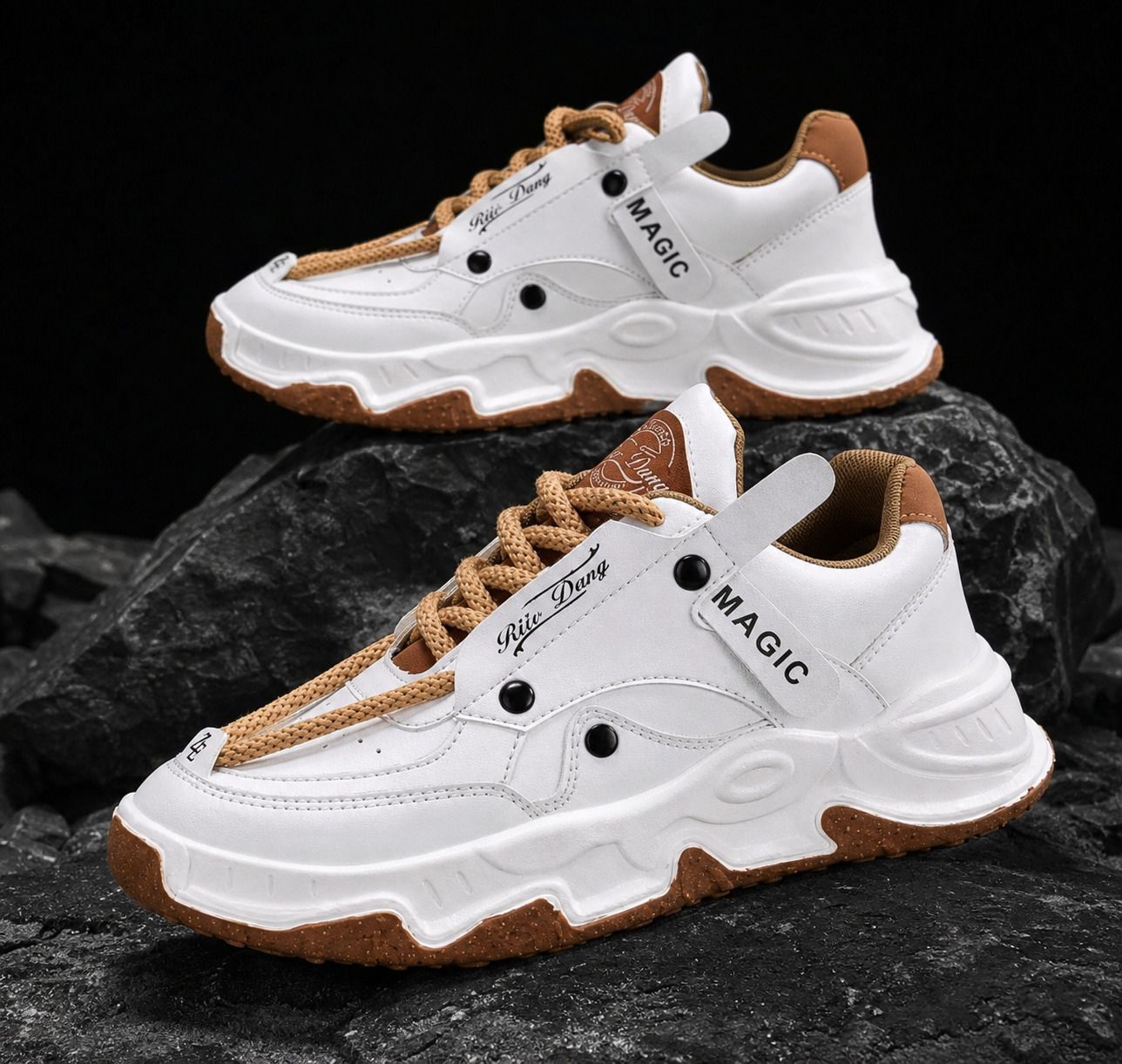 Stylish Tan Casual Sneaker Sneakers For Men-image-25