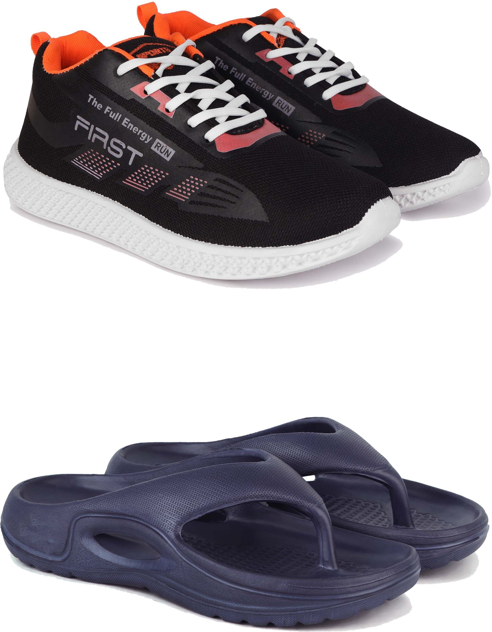 PENNEN Men’s Sports Shoes & Slippers Combo | Running Shoes & Daily Wear Slippers Running Shoes For Men-picture-12