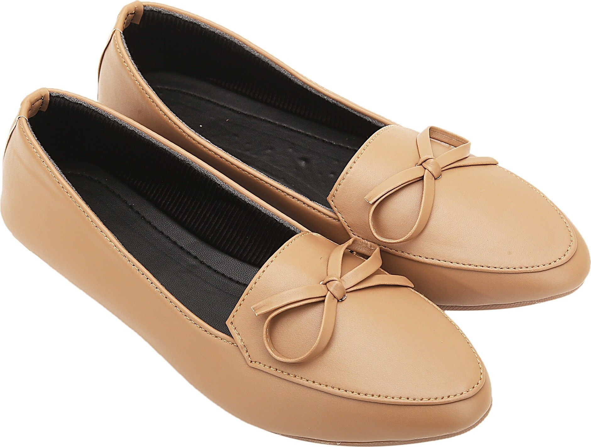 Women Beige Bellies Slip On For Women