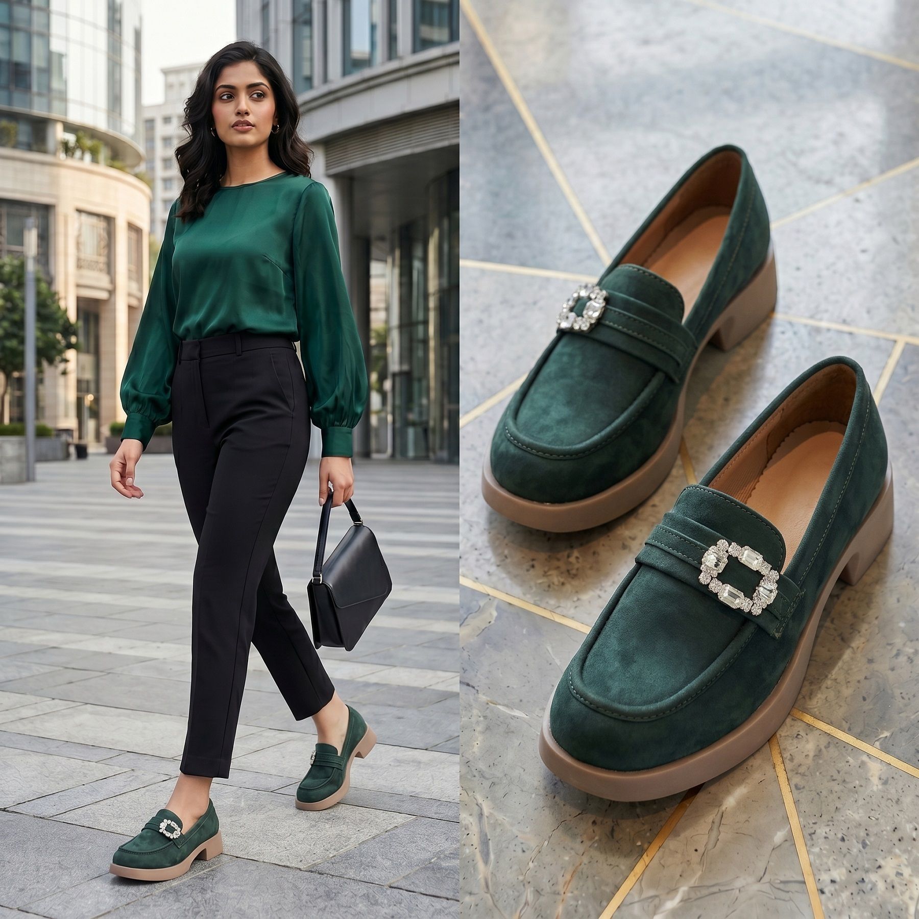 Women's New Stylish Green Casual Slipon Loafer Moccasin Shoes & Party Wear Shoes Slip On For Women-image-28
