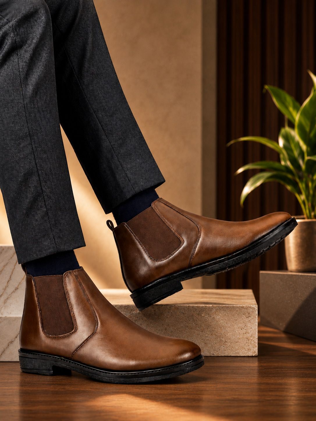 Premium Synthetic Chelsea Boots| Formal & Party Wear Boots For Men-image-16