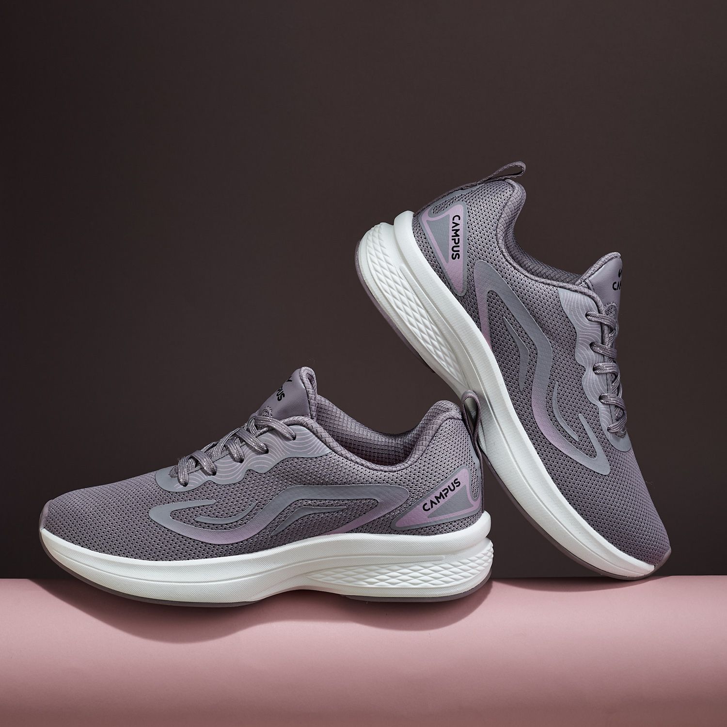 SIREN Women's Sports Shoes | Integrated NitroFly Technology |Mesh Upper |Lace-Up Running Shoes For Women-image-47
