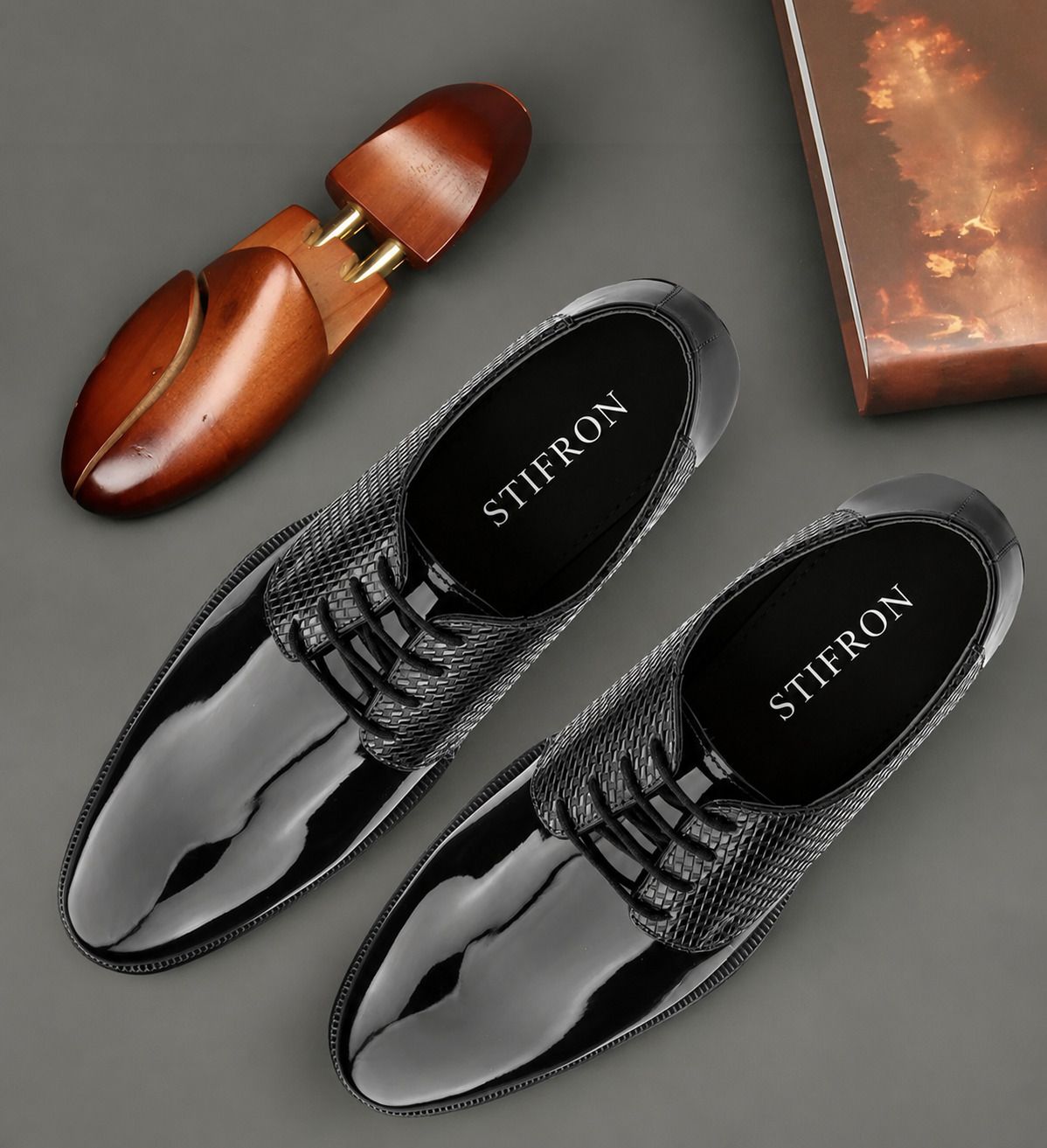 RichLook Mens patent formal shoes/Premium Quality Party Wear For Men-image-40