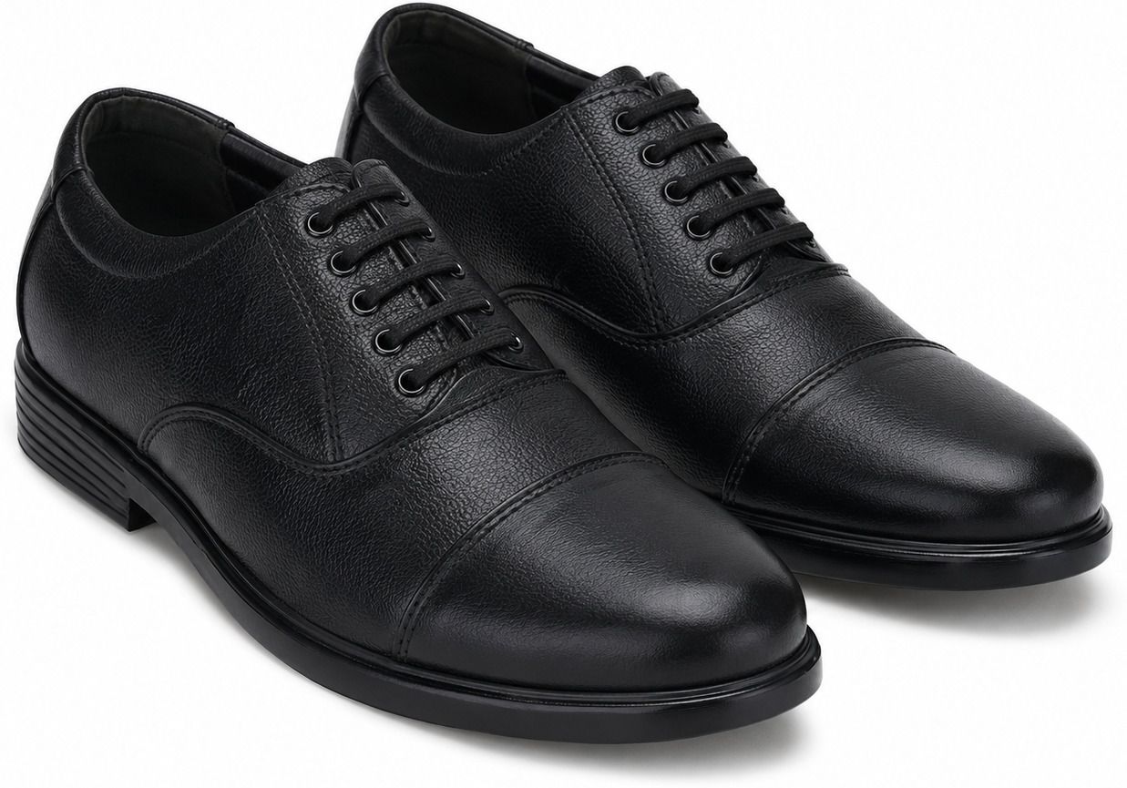 Classic Oxford Prime Leather Comfort Pro Corporate Casuals For Men-image-6