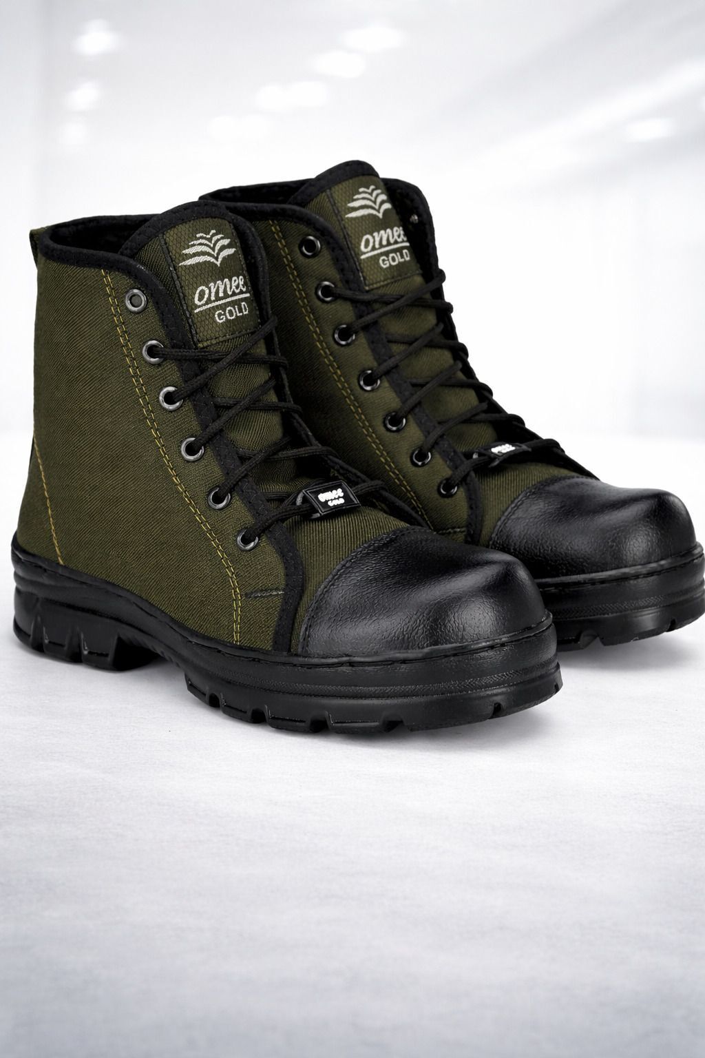 Jungle Hunter Men Green Tactical Boots | High Ankle Army Trekking Shoes Boots For Men-image-0