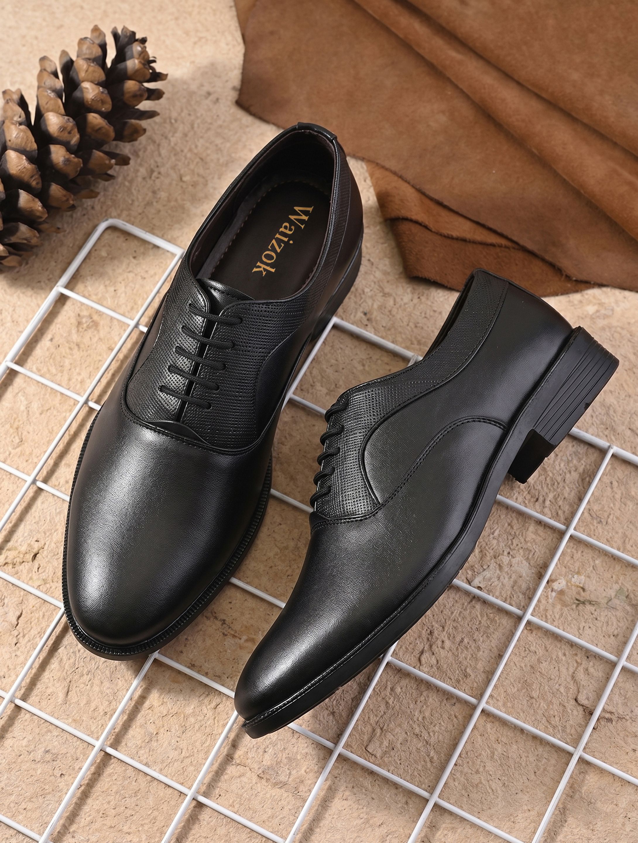 waizok Men’s Premium Oxford Classic Formal Shoes| Comfortable Office & Business Wear Derby For Men-picture-21