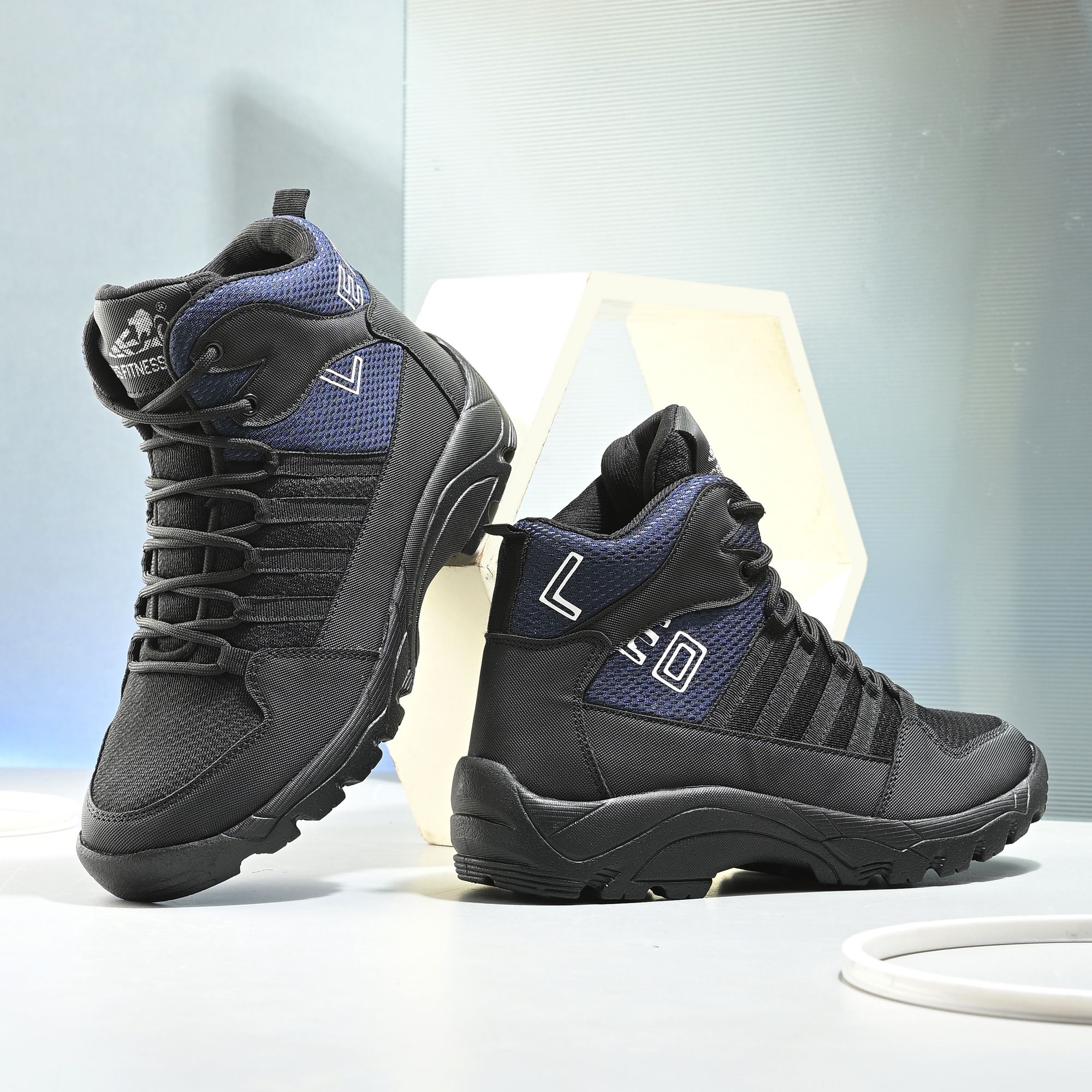 leo's fitness shoes Leo Fitness High Ankle Trekking Hiking Boots Outdoor Trail Shoes Outdoors For Men-picture-13