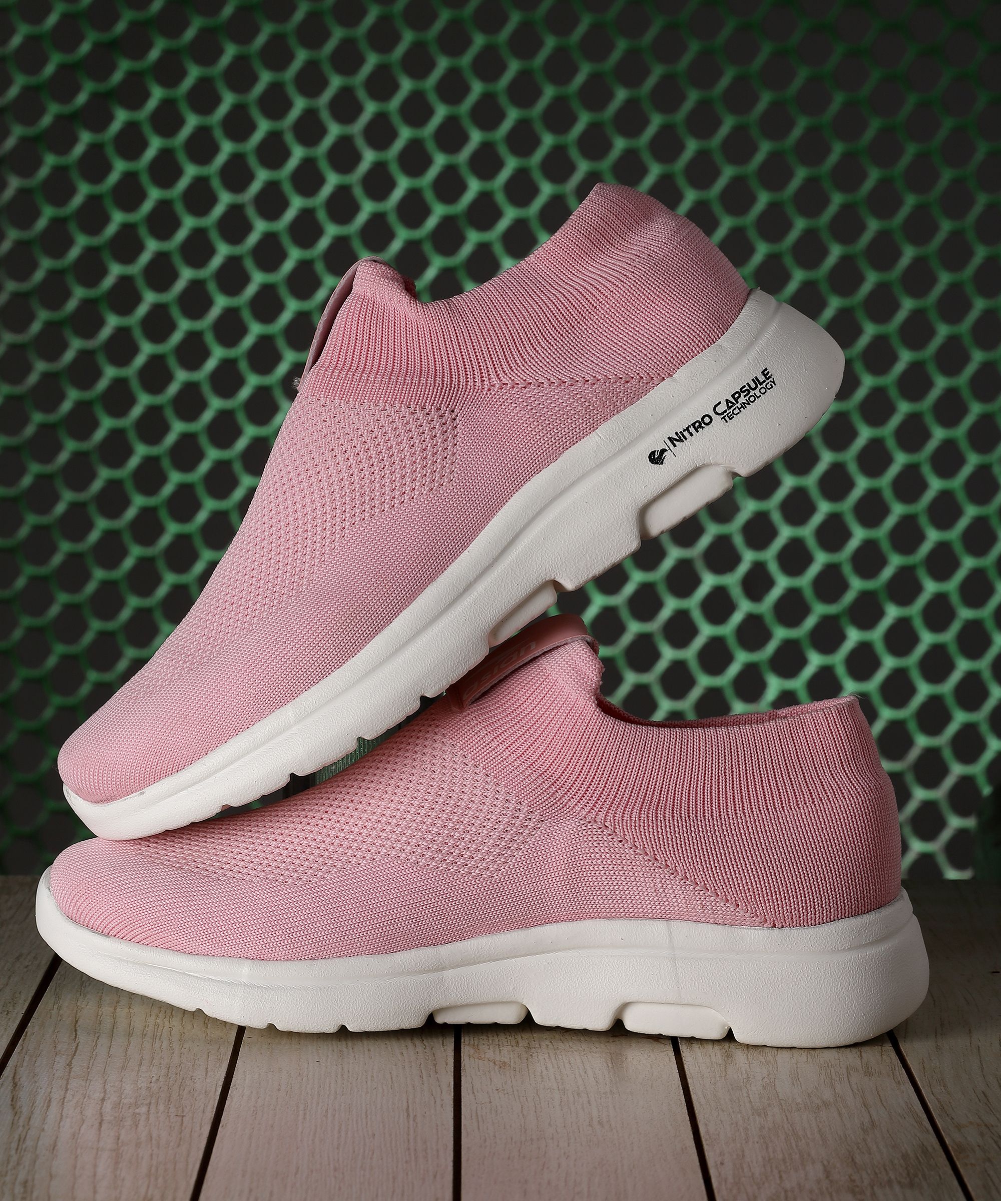 Sunshine-01 Pink Sneakers,Casuals,Loafers Walking Shoes For Women