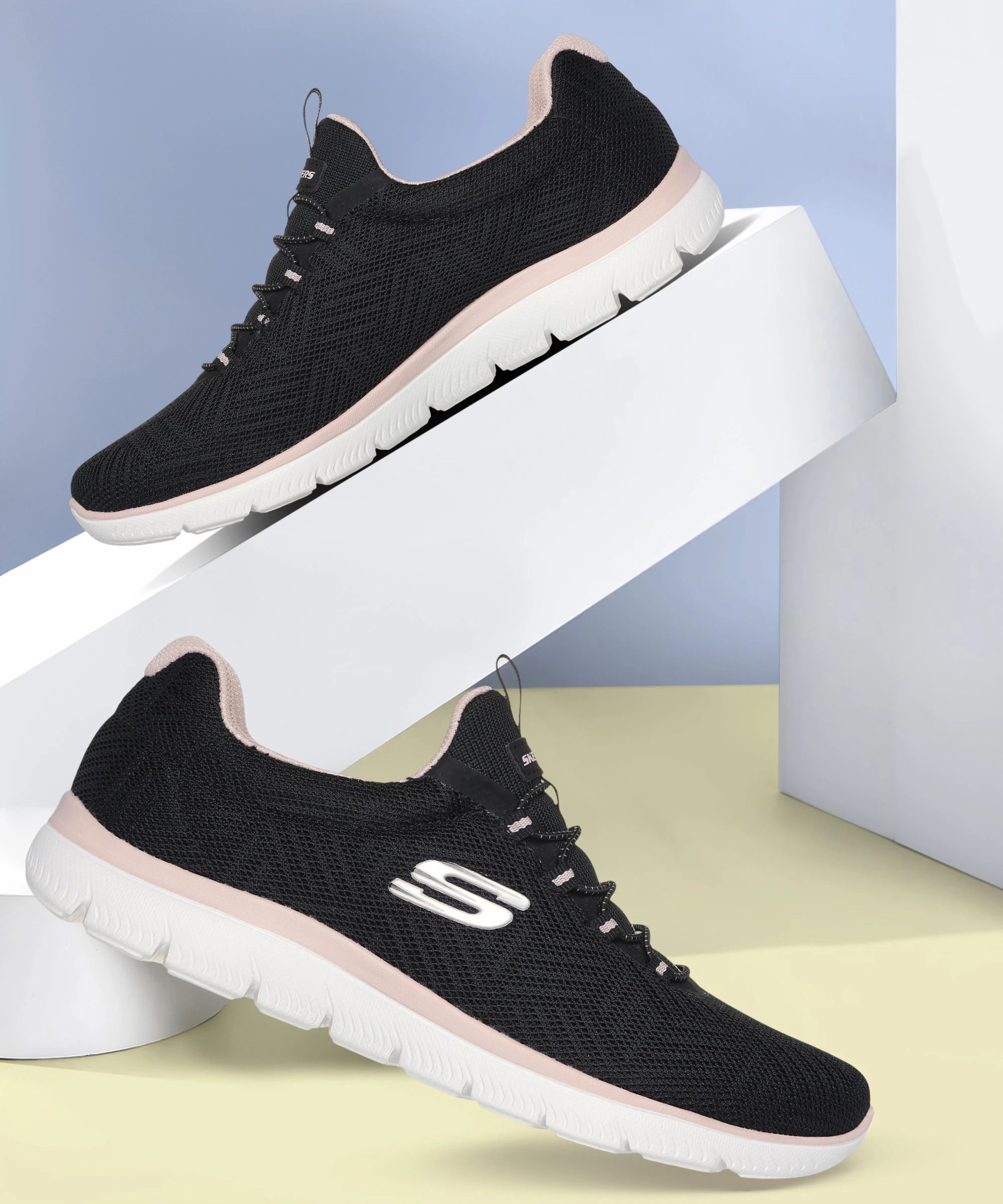 Skechers Womens BILLION - OVER THE TOP Black Lifestyle Slip On Shoe Slip On Sneakers For Women-picture-15