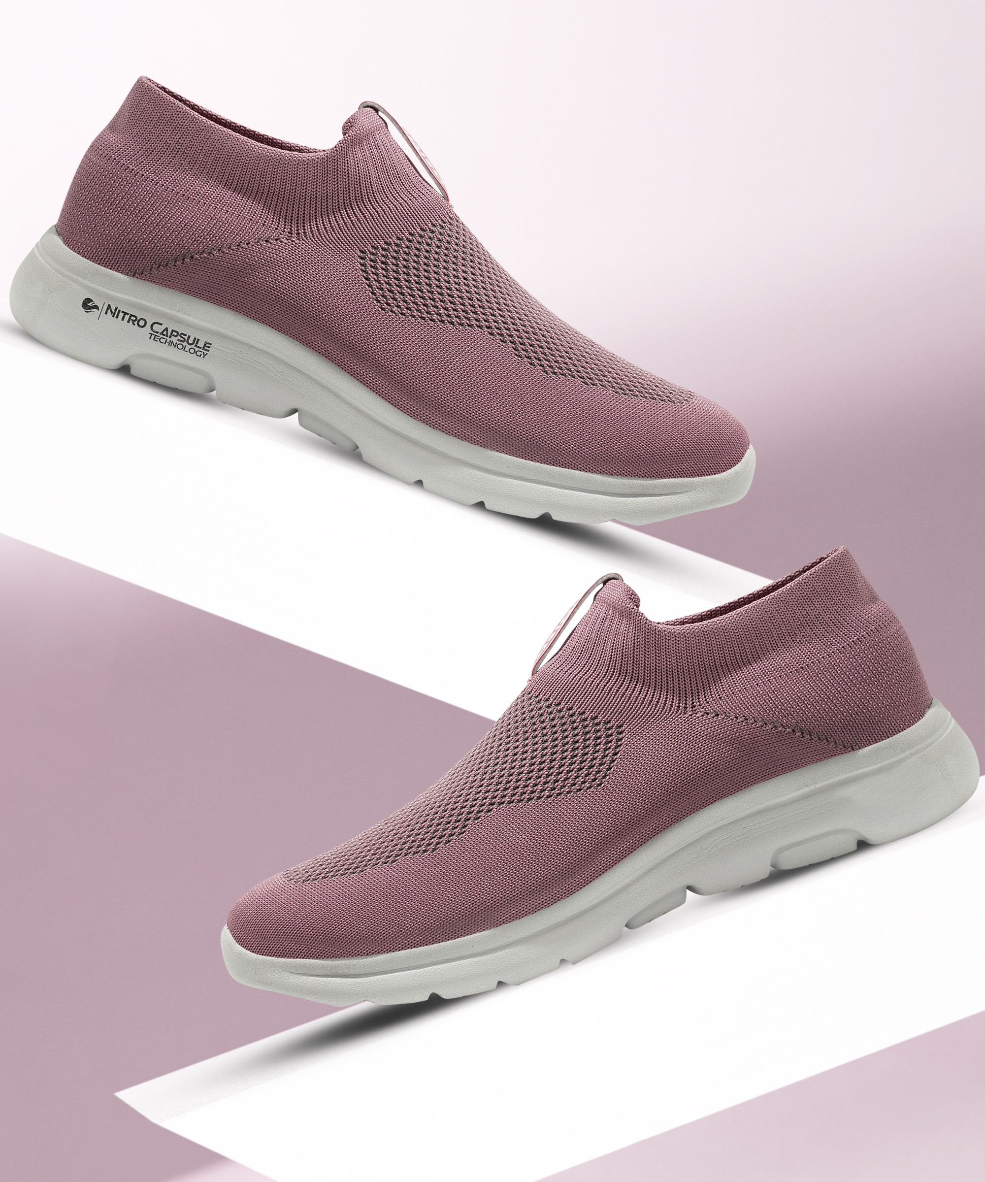 Sunshine-01 Mauve Casuals,Walking,Training,Running,Stylish Walking Shoes For Women