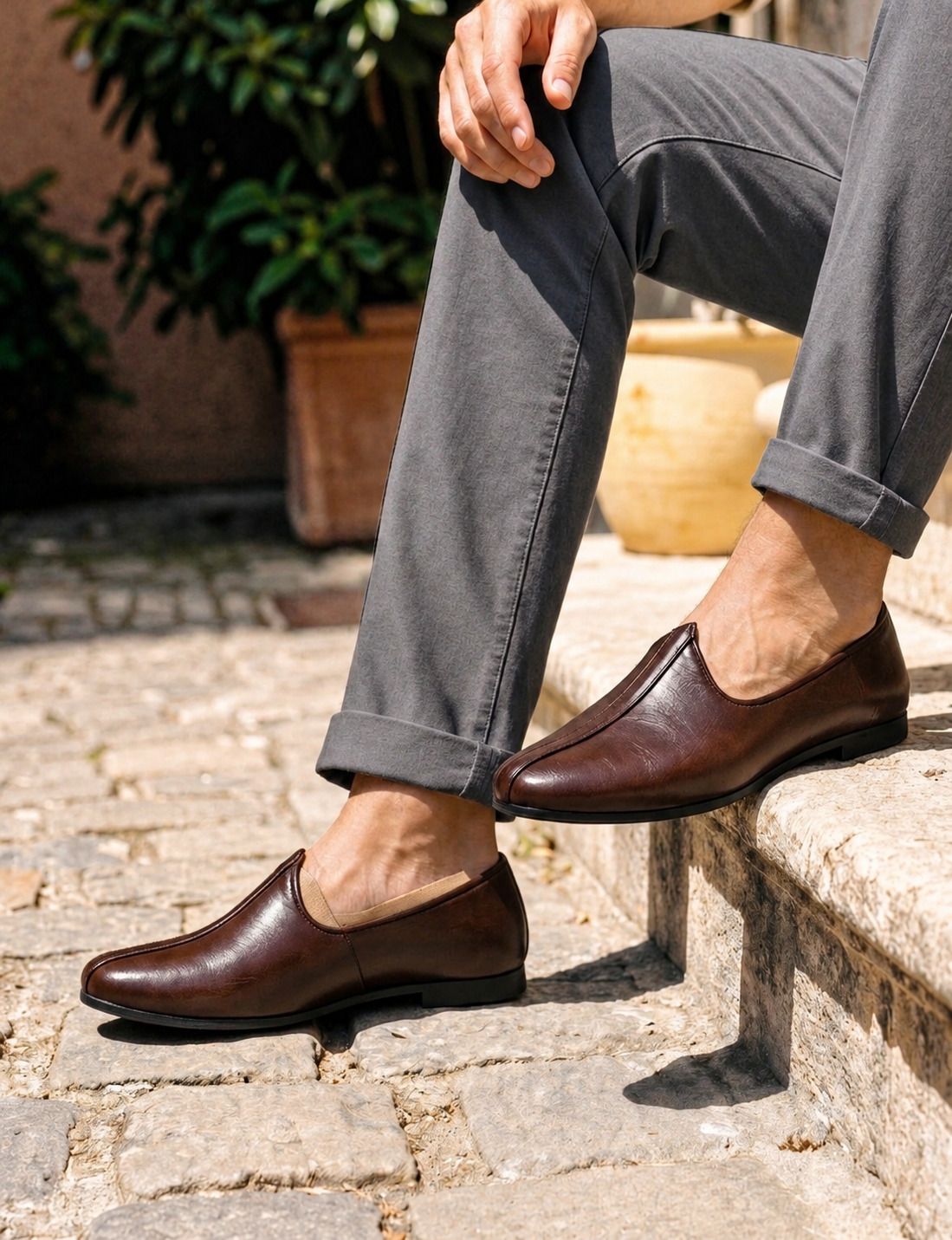 r rj trends Men's Ethnic Jalsa Jutti – Royal Traditional Mojari Nagra Shoes Loafers For Men-picture-28