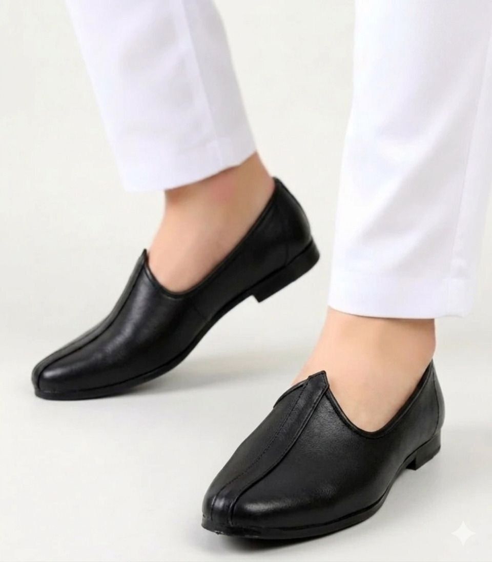 ekaaya Men's Jalsa Jutti,Jutis For Men BLACK Slip On For Men-picture-16
