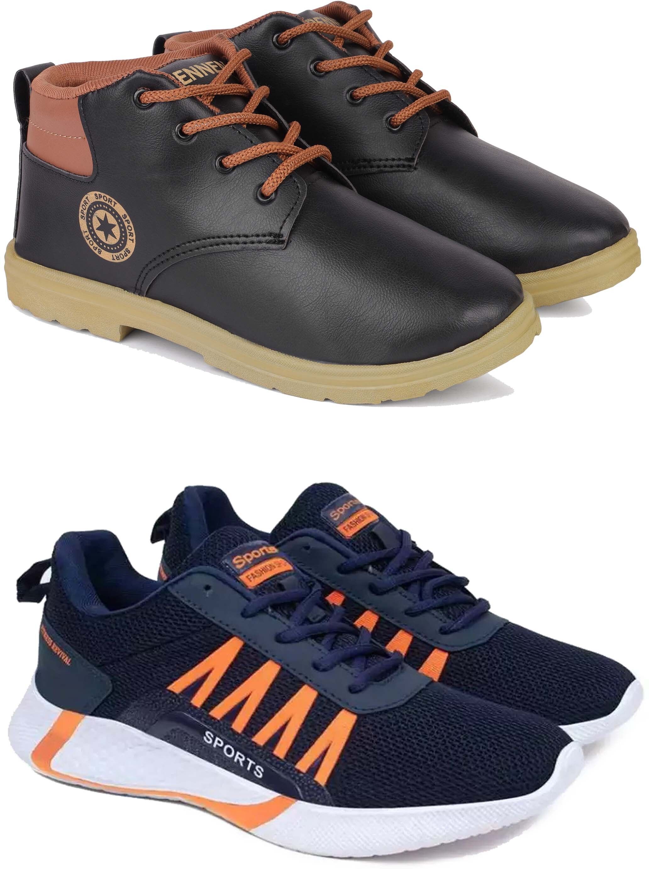 pennen Men’s Stylish Shoes | Lace-Up Casual Shoes for Men | Durable Sole | Daily Wear. Boots For Men-picture-8