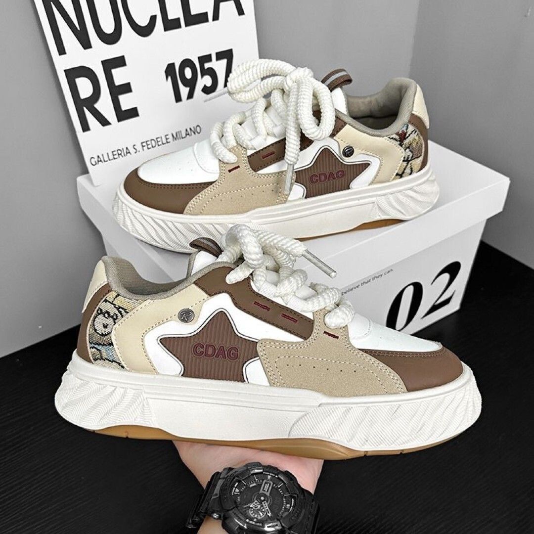 layasa Men's Chunky Fashion Style Walking Lace-Up Outdoor Sneakers For Men-picture-31