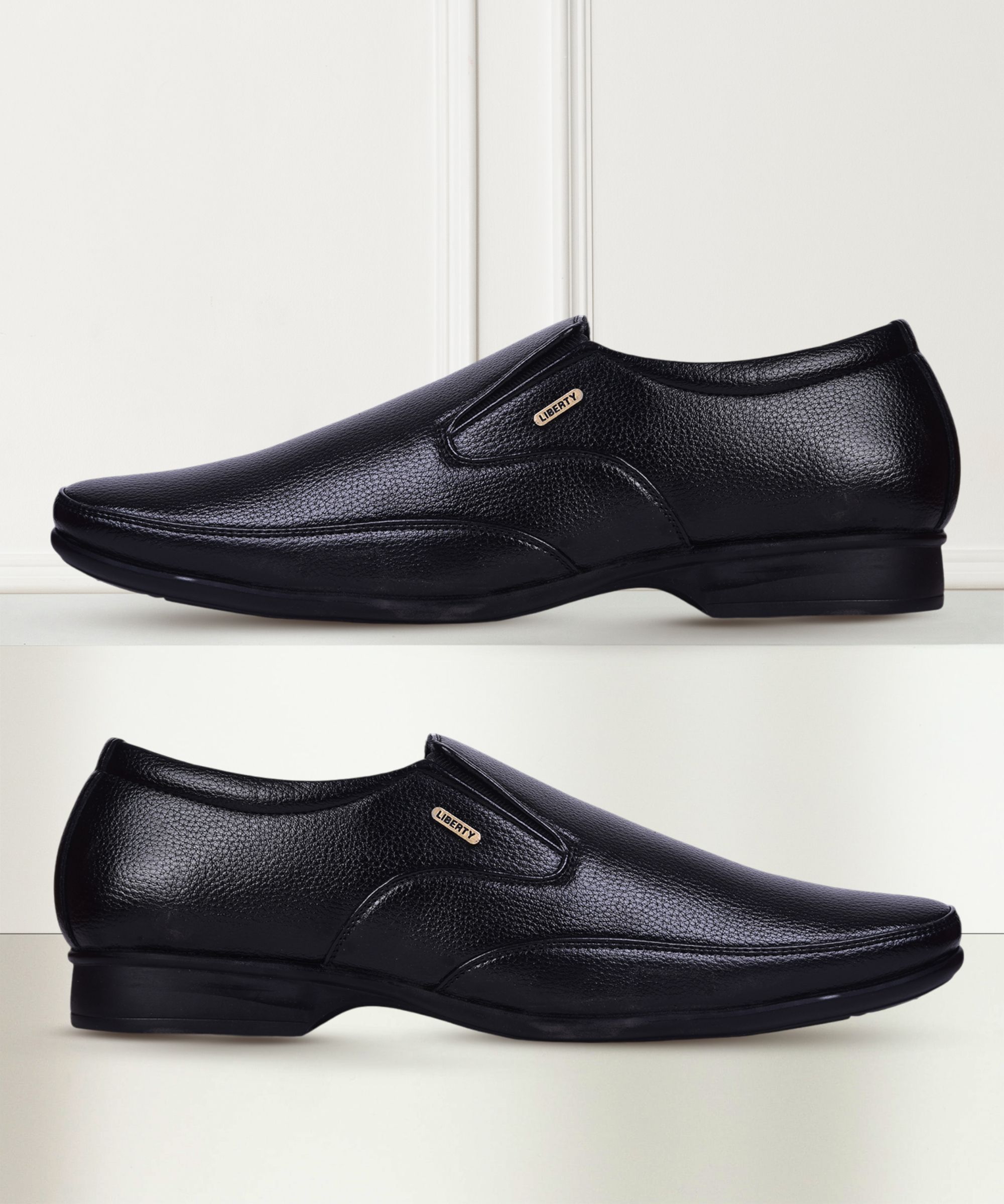 liberty Fortune HOL-132E Formal Slip-on Shoes With PU Upper | PVC Sole Non-Lacing Slip On For Men-picture-24