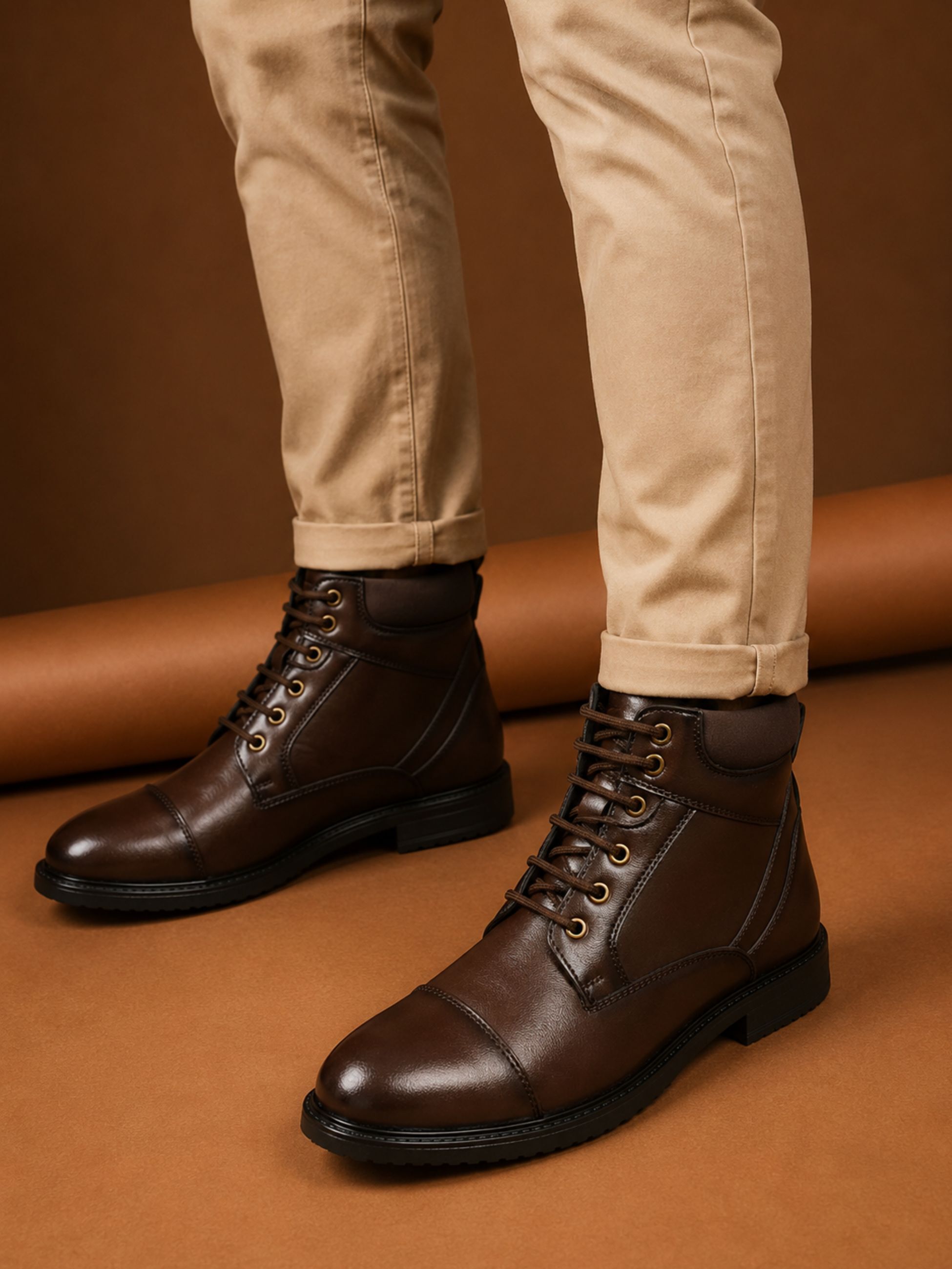 roadster Biker lace up Boots For Men-picture-37