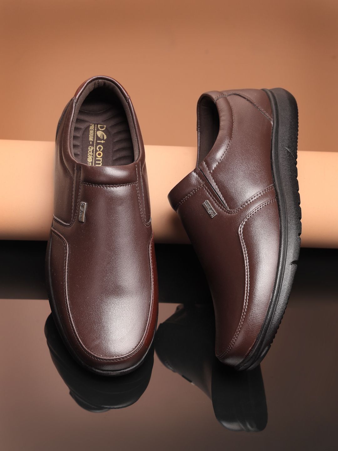 action Dotom DP-01 Classy Trendy Comfortable lightweight Formal Slip-On Slip On For Men-picture-34