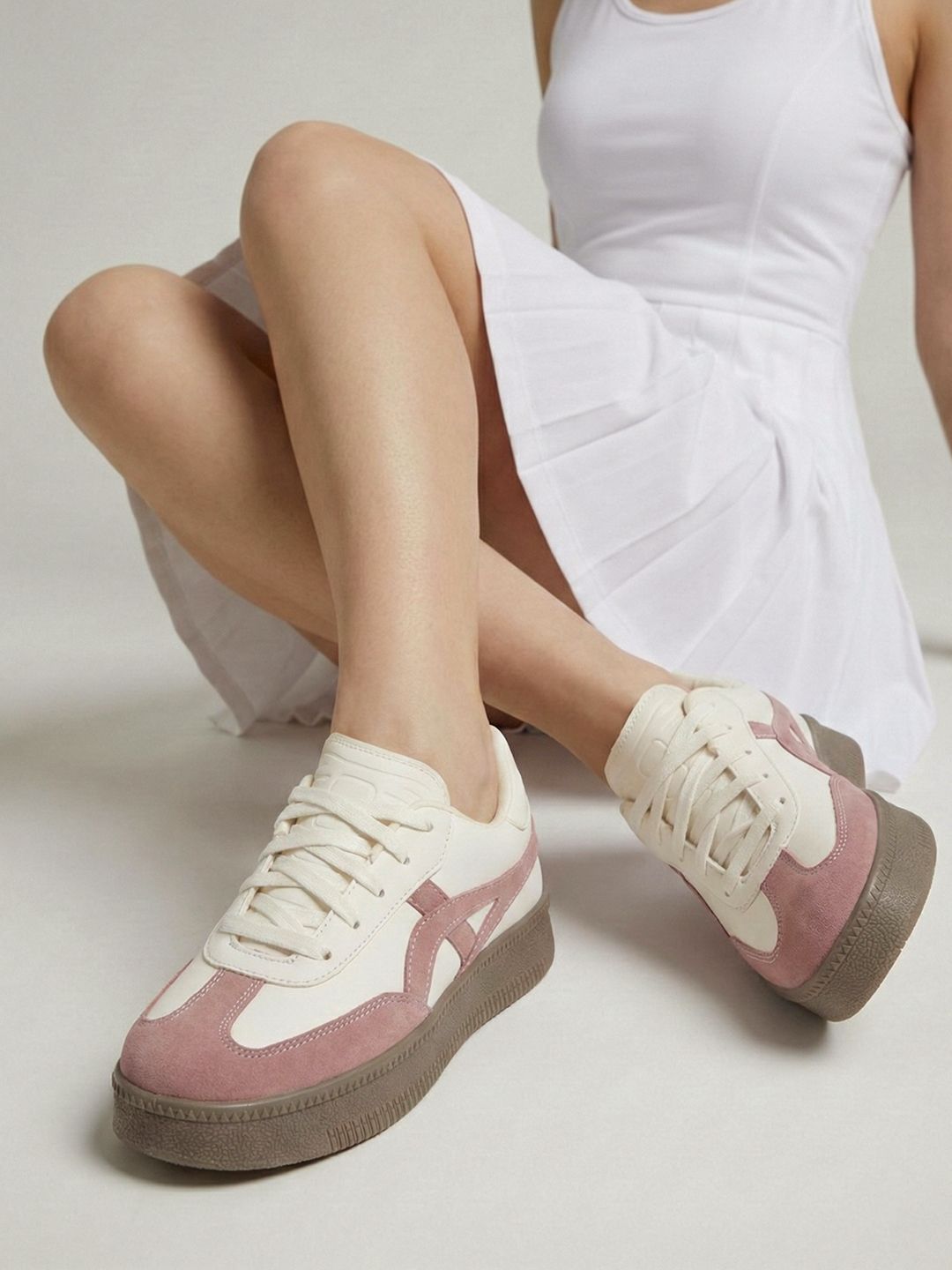 Colorblock Heel Flat Sneakers with Ultra Soft Cushion Sneakers For Women-image-33