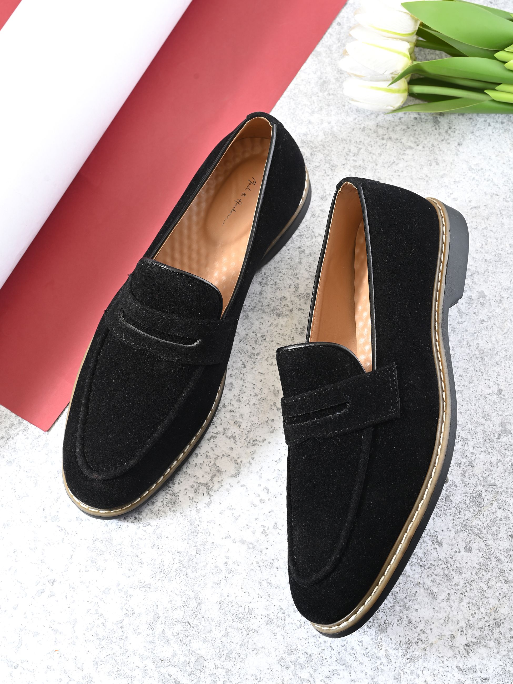Black Casual Loafers For Men Loafers For Men-image-0