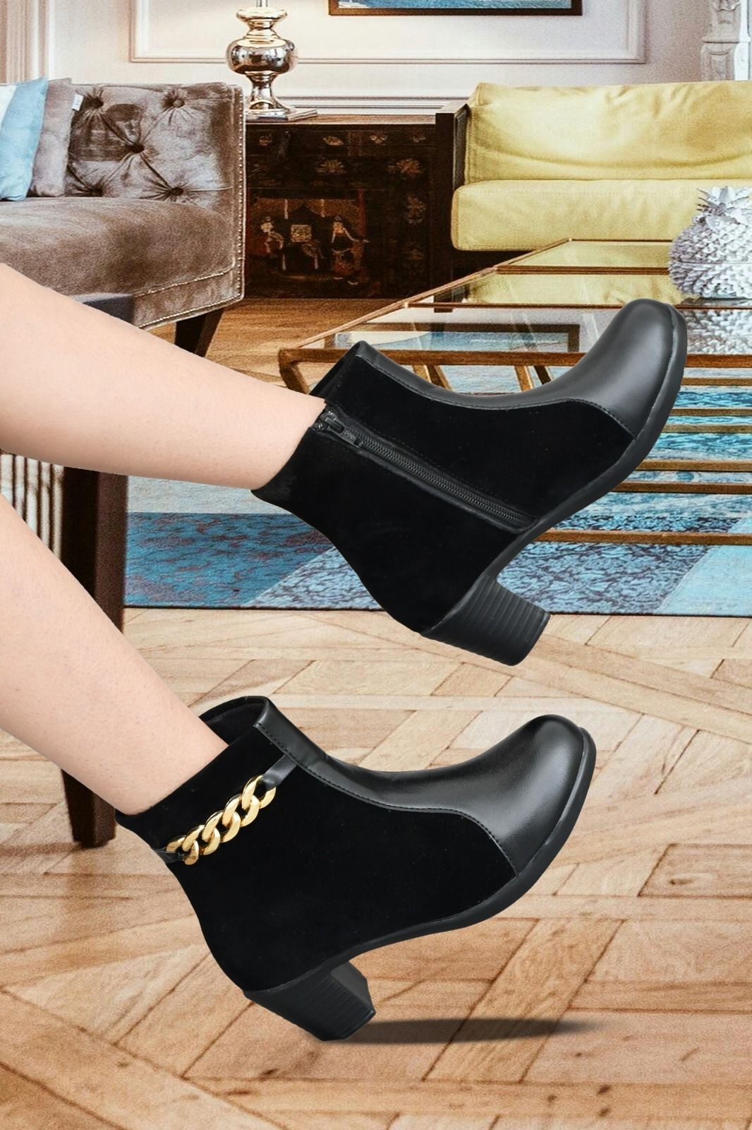 apvm Synthetic Women’s Heel Boots Trendy, Lightweight & Comfortable Fit Boots For Women-picture-8