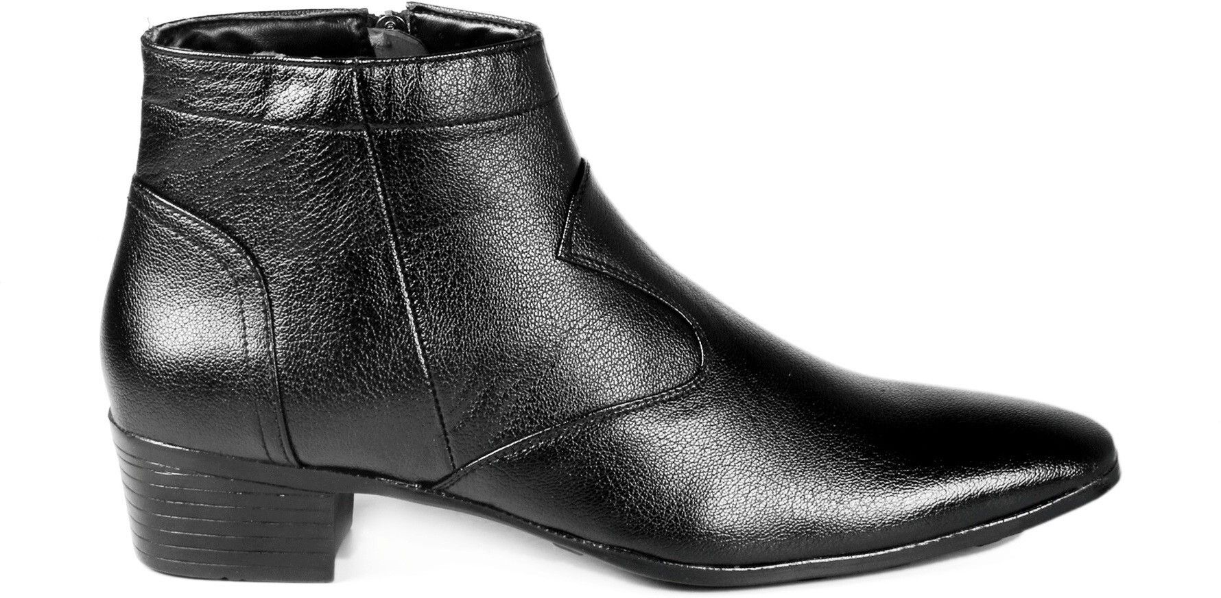 yuvrato baxi Men's 2"Black Height increasing/ELEVATOR Synthetic Material Formal Boots/Shoes Boots For Men-picture-31