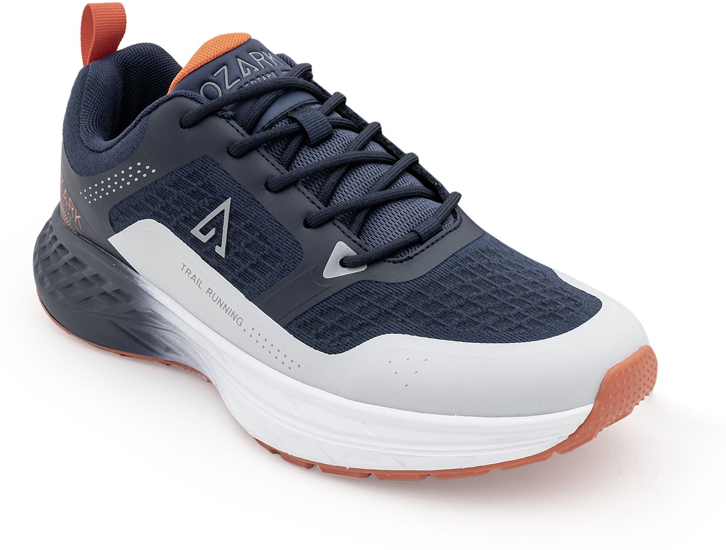 Ozark Outdoor Trail Running Shoes for Men | Navy Orange Outdoor Performance Running Shoes For Men-image-1