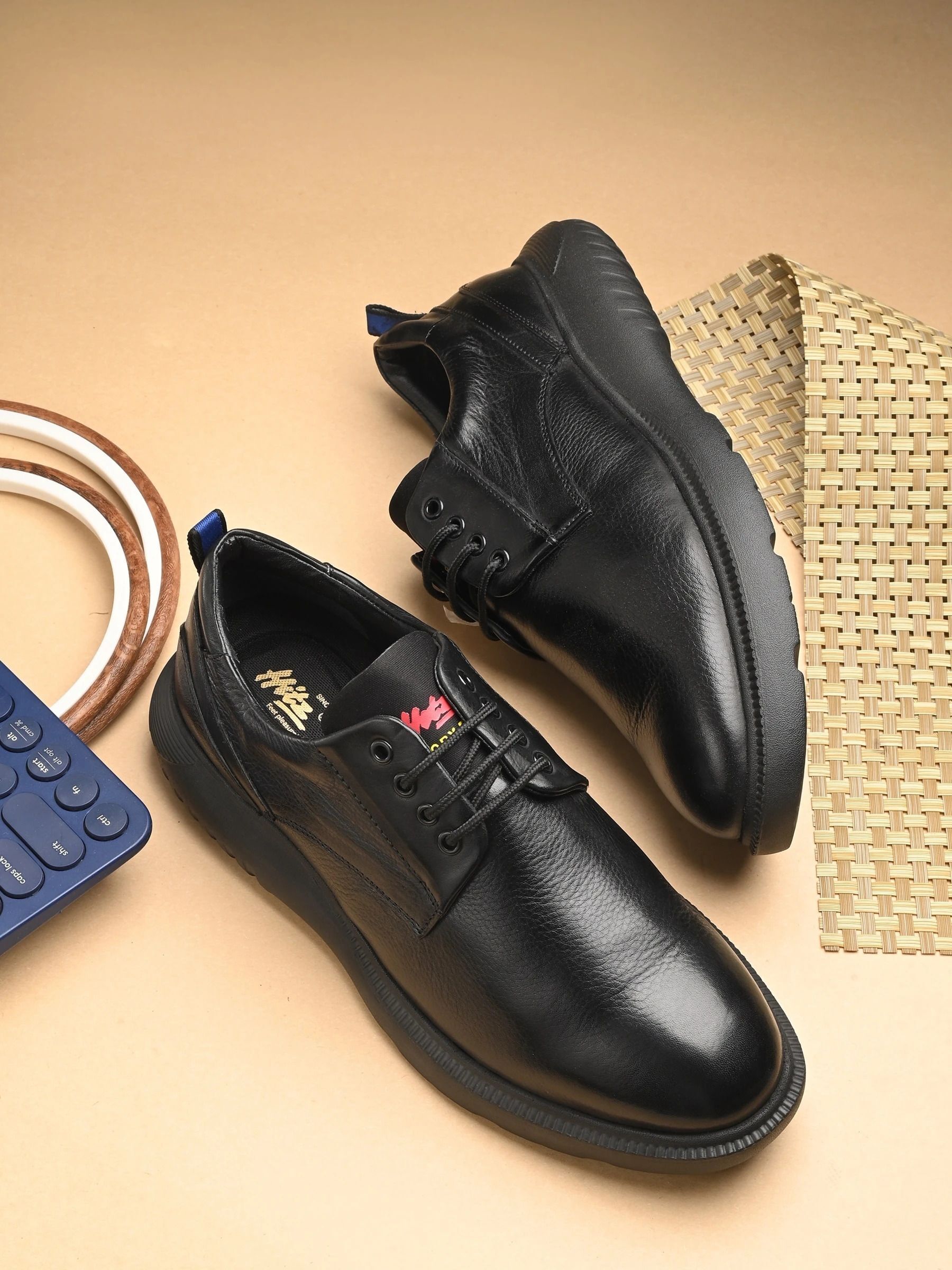 hitz G_1-BLACK Lace Up For Men-picture-27