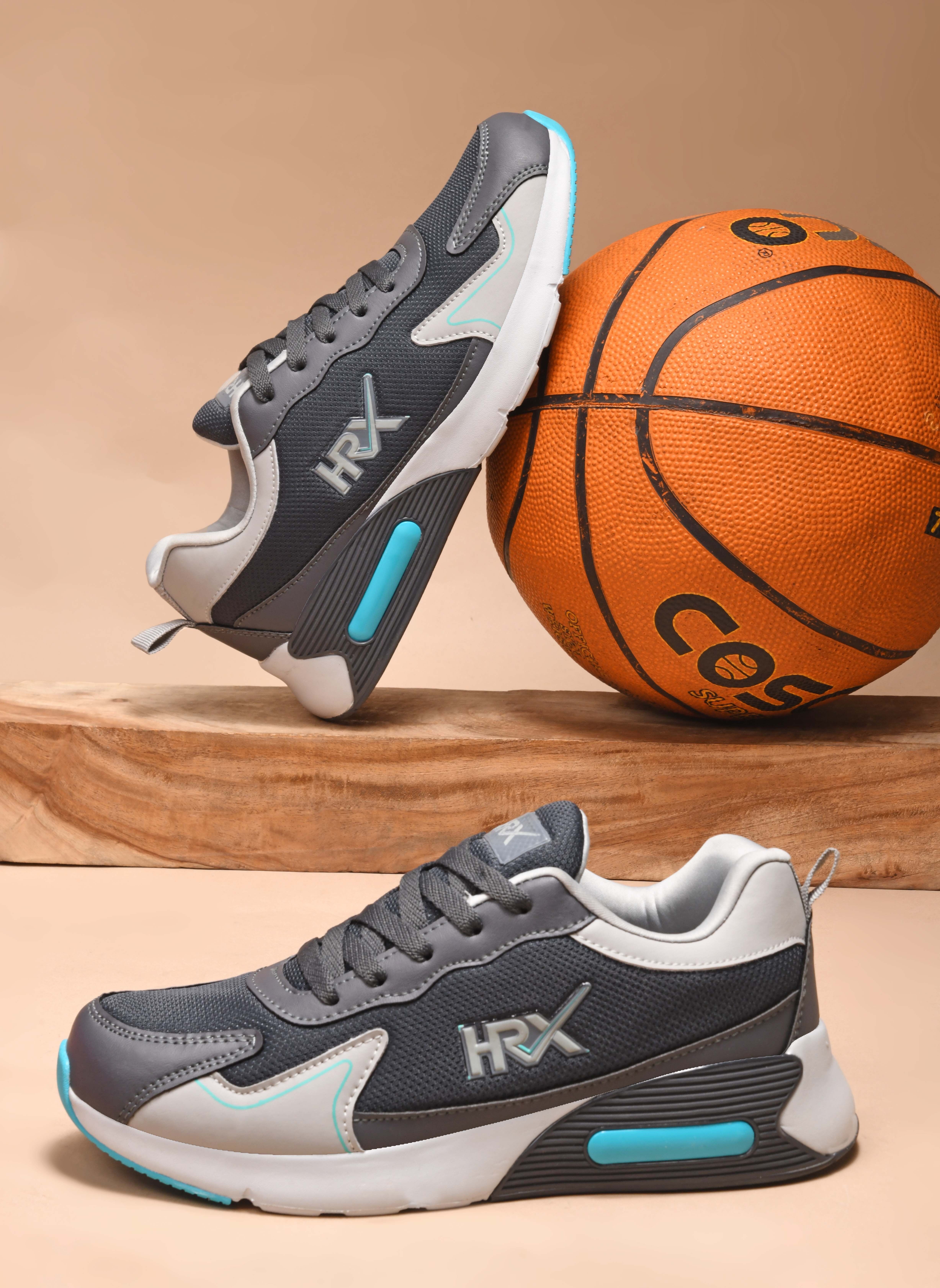 hrx by hrithik roshan HRX-1002_Dgrey/Sgreen Lightweight, Comfortable, Walking, Riding Training & Gym Shoes For Men-picture-11